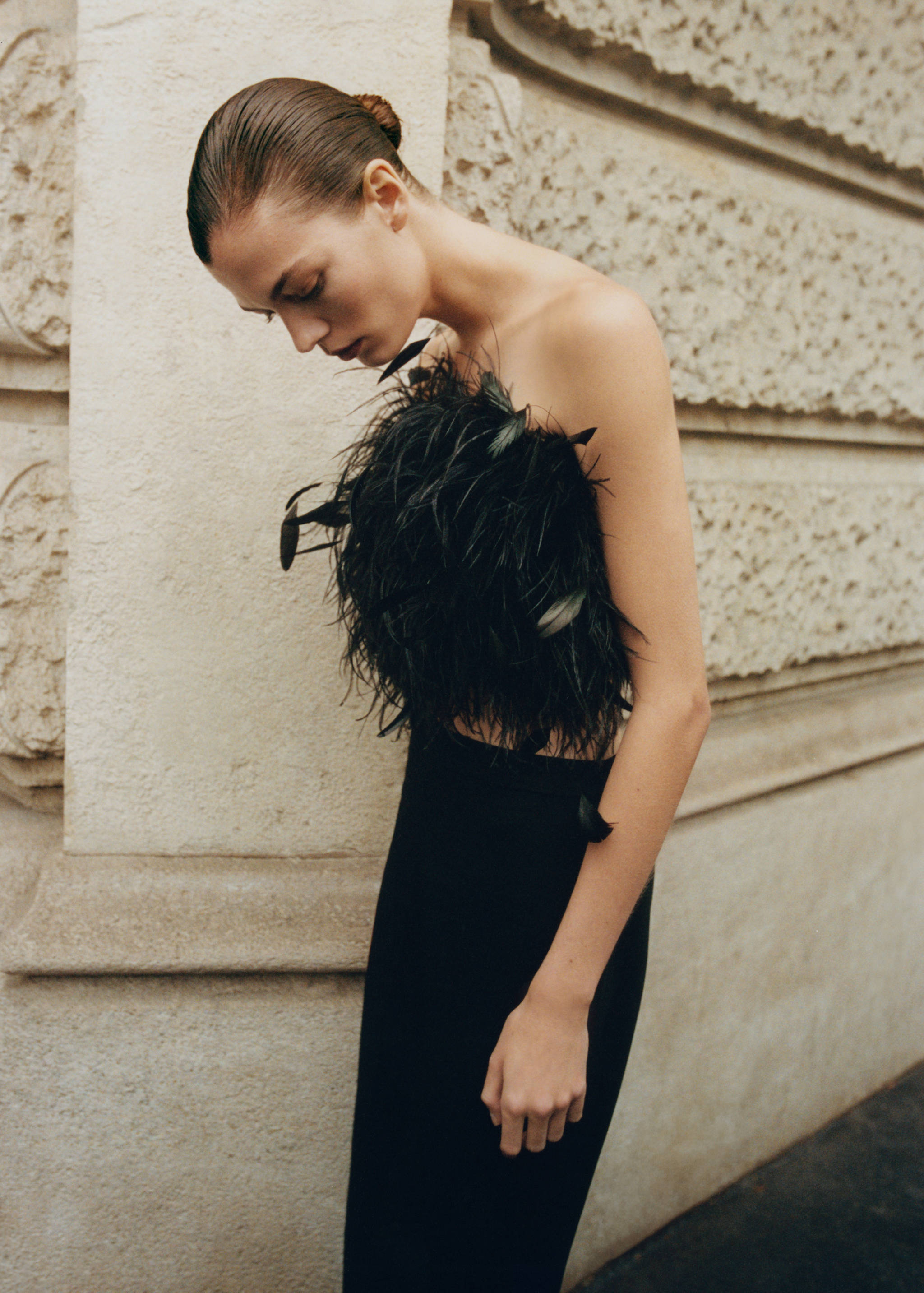 Feather bandeau-style top - Detail van het artikel 1