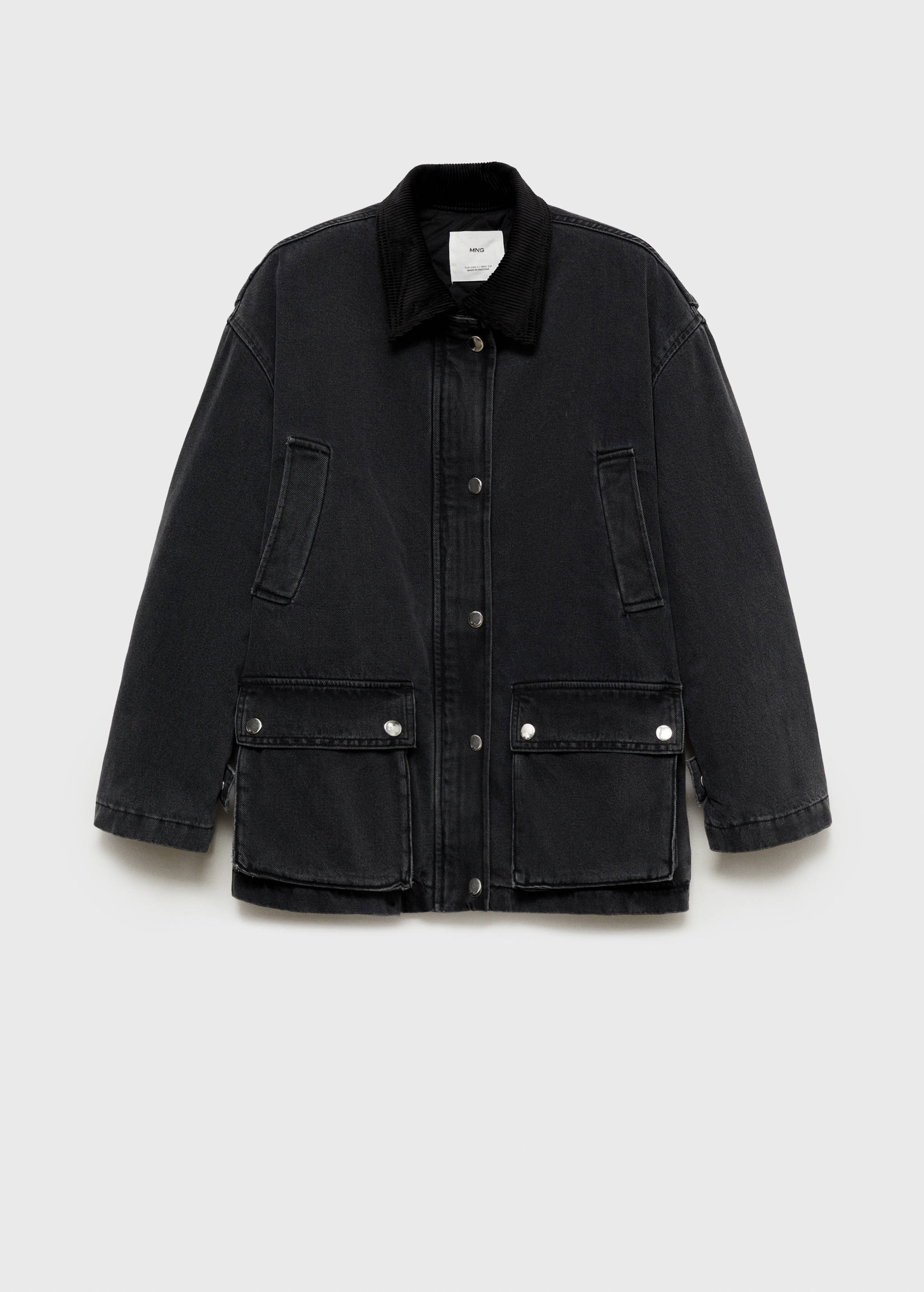 Jacket with corduroy collar pockets - Article without model