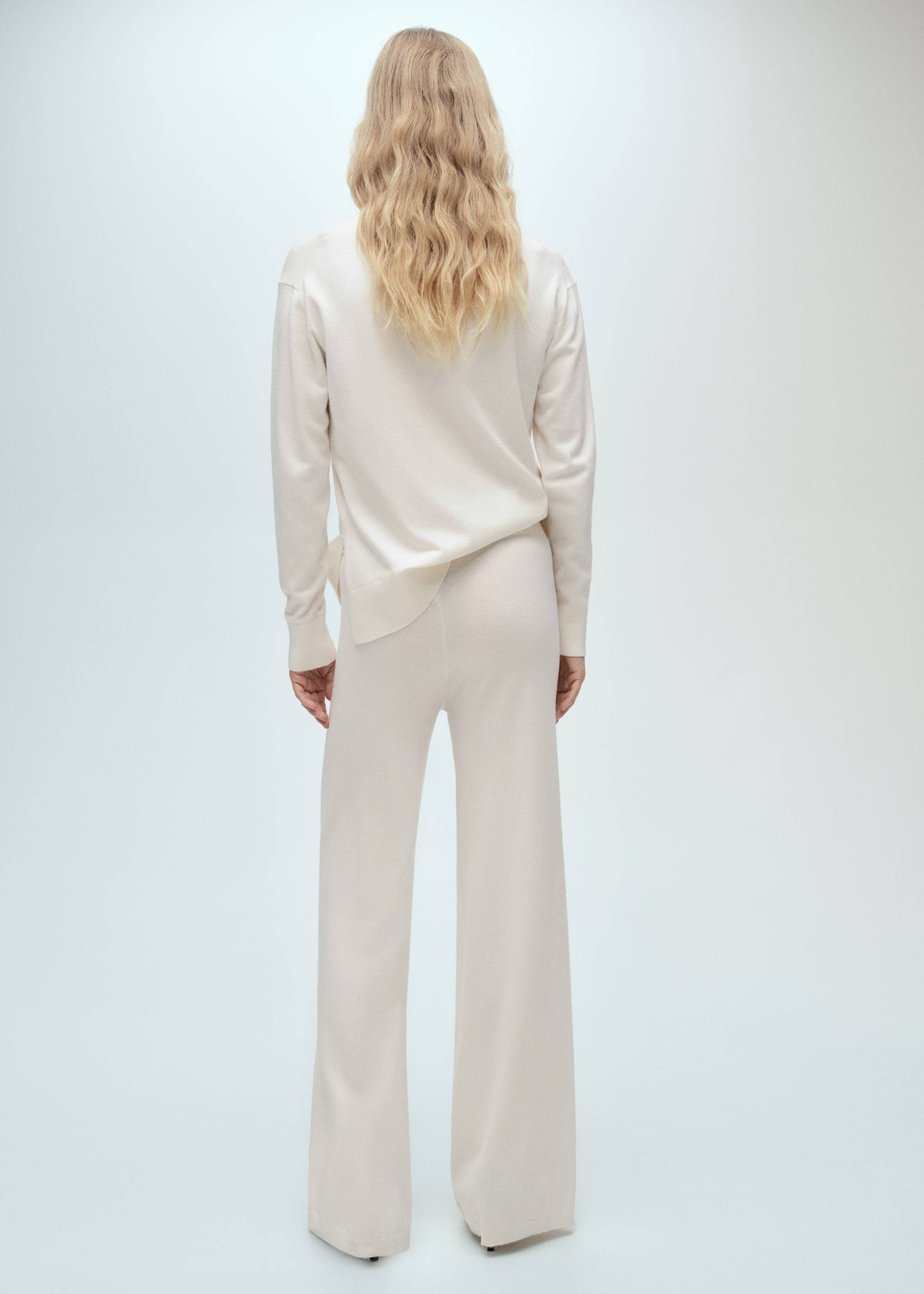 Fine-knit wide leg trousers - Reverse of the article