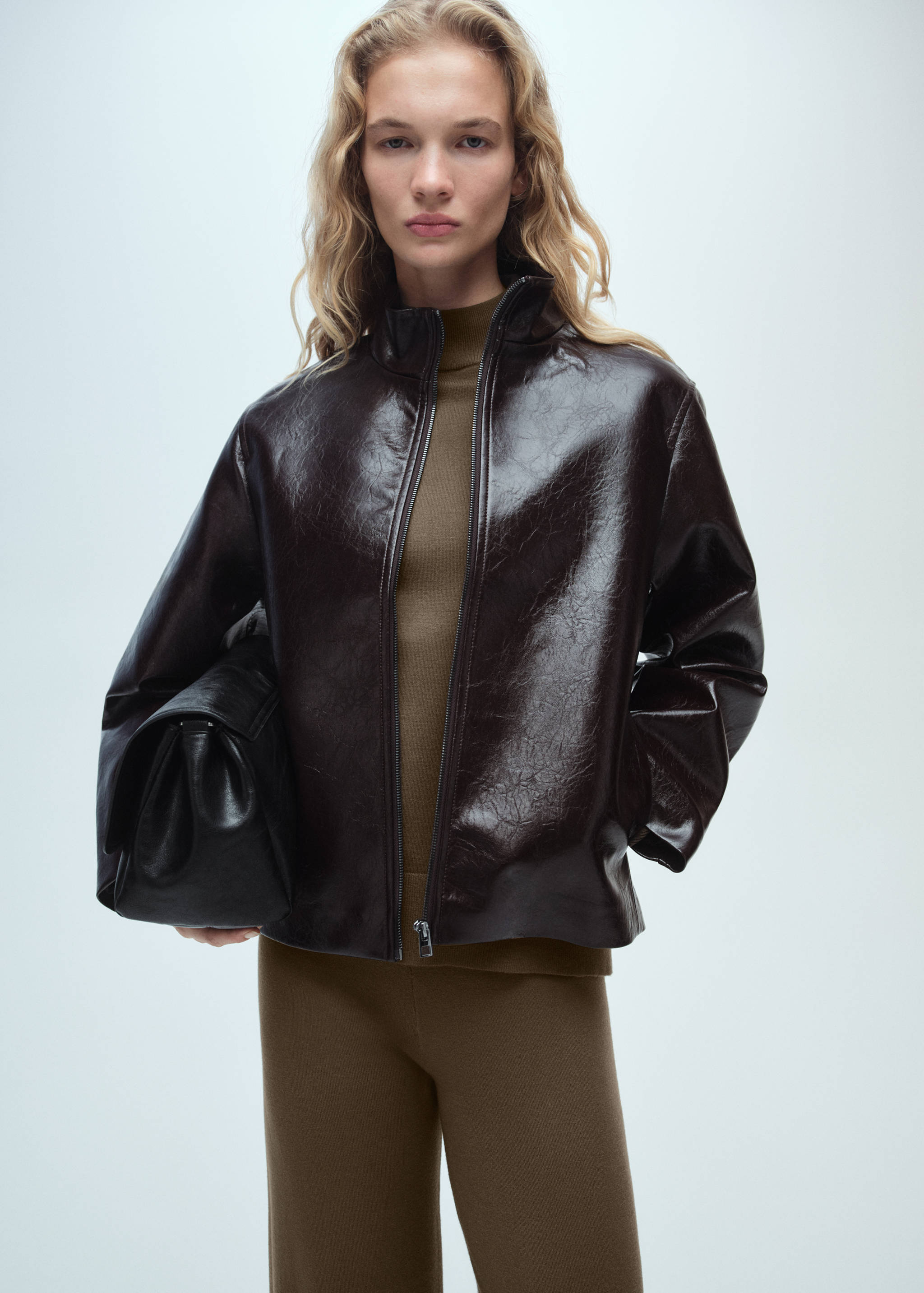 Pantalón wide leg punto fino - Detalle del artículo 1