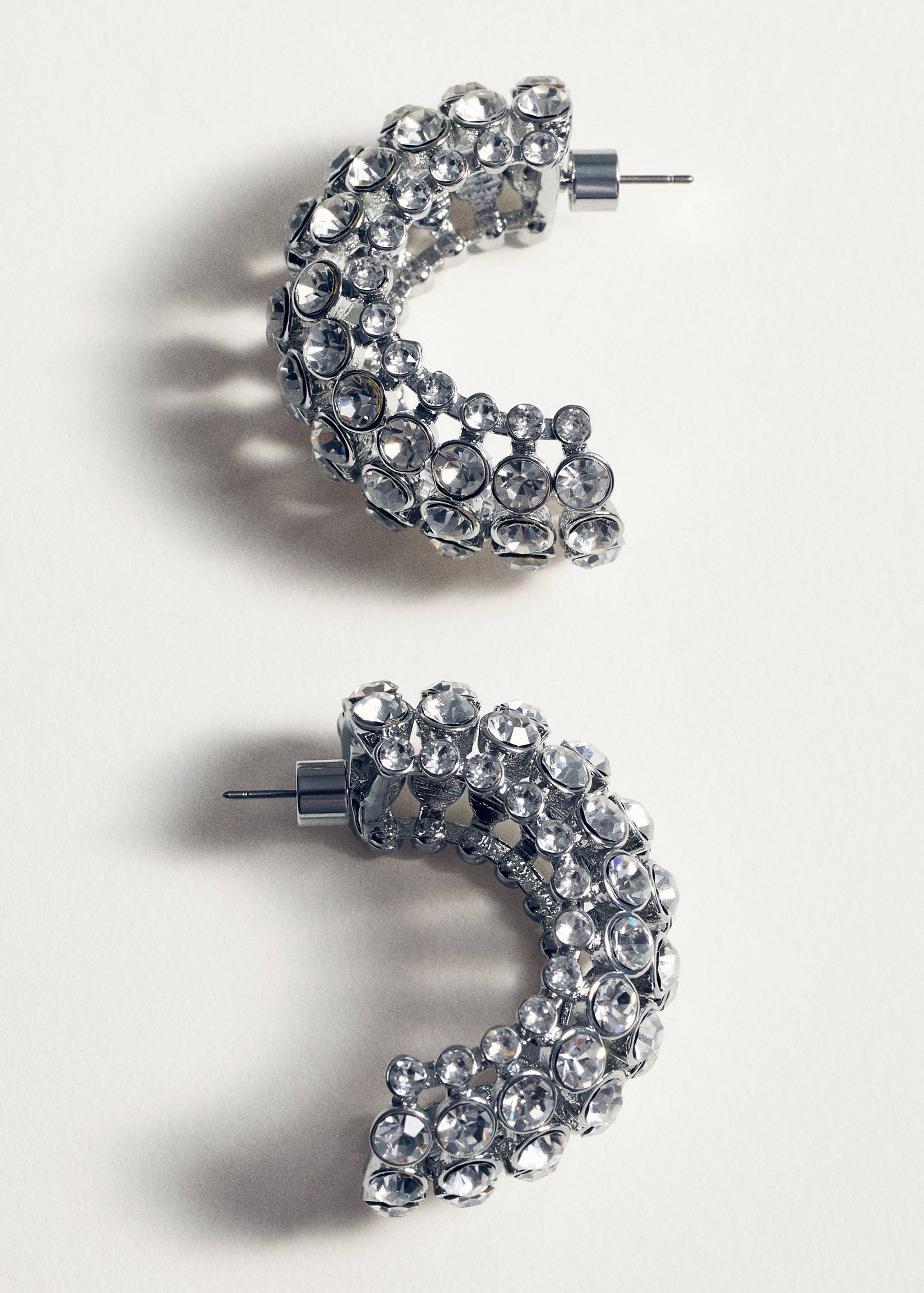 Semi-ring crystal earrings - Details of the article 5