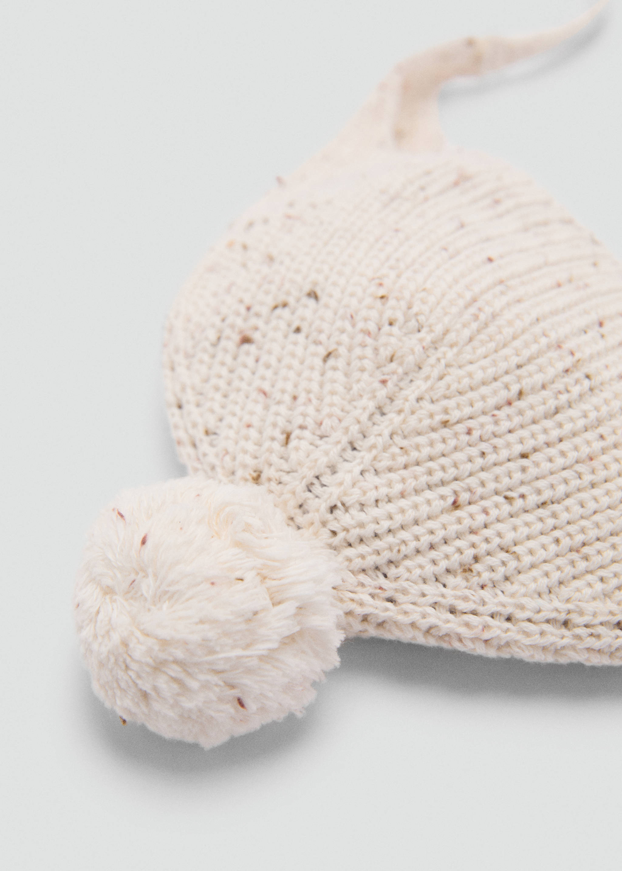 Pom pom cable-knit beanie - Средна равнина