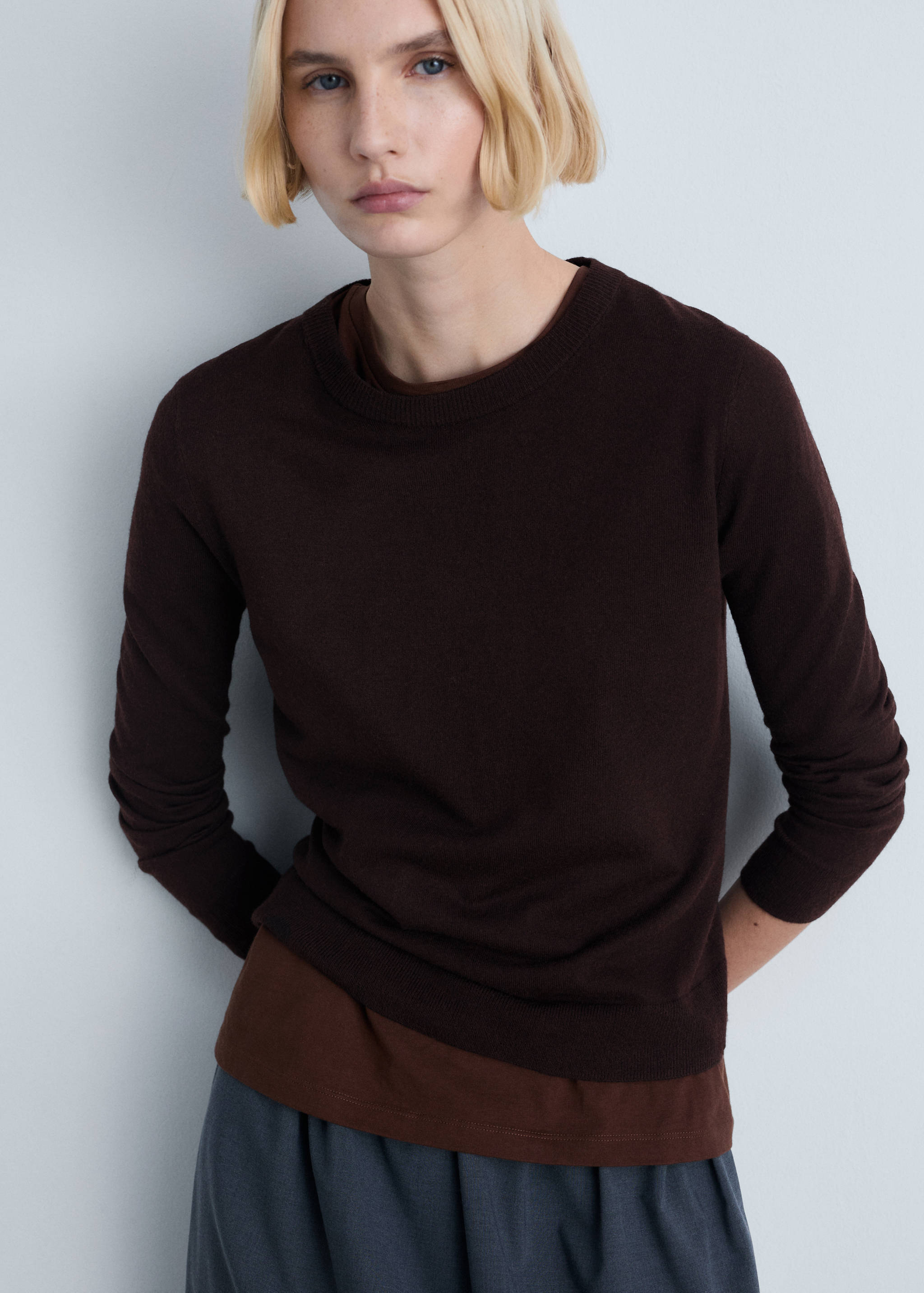 Wool-blend round-neck sweater - Details of the article 6