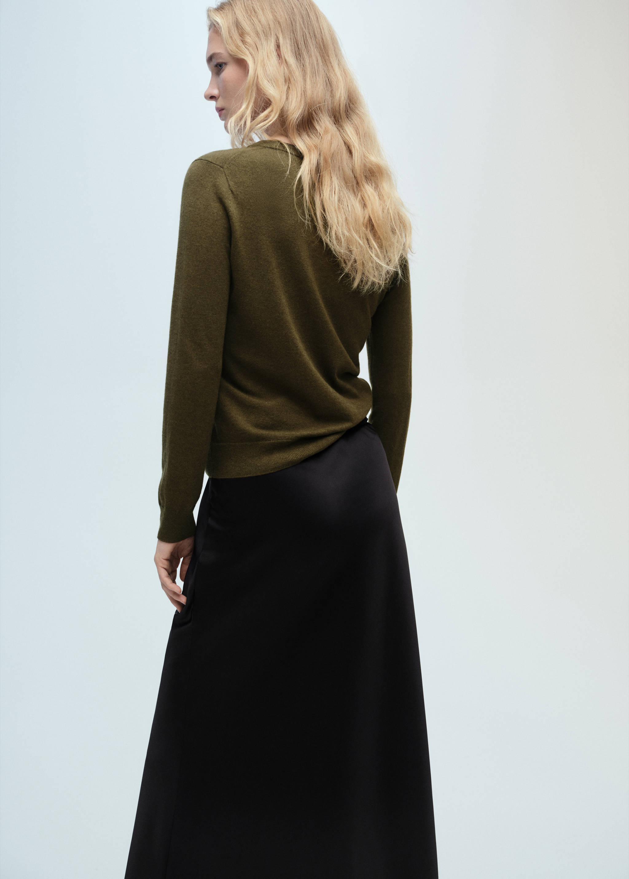 Wool-blend round-neck sweater - Reverse of the article