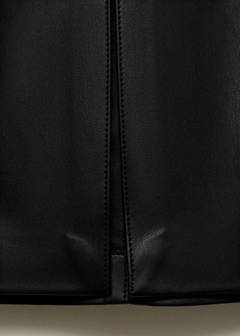 Faux-leather pencil skirt — Black 11