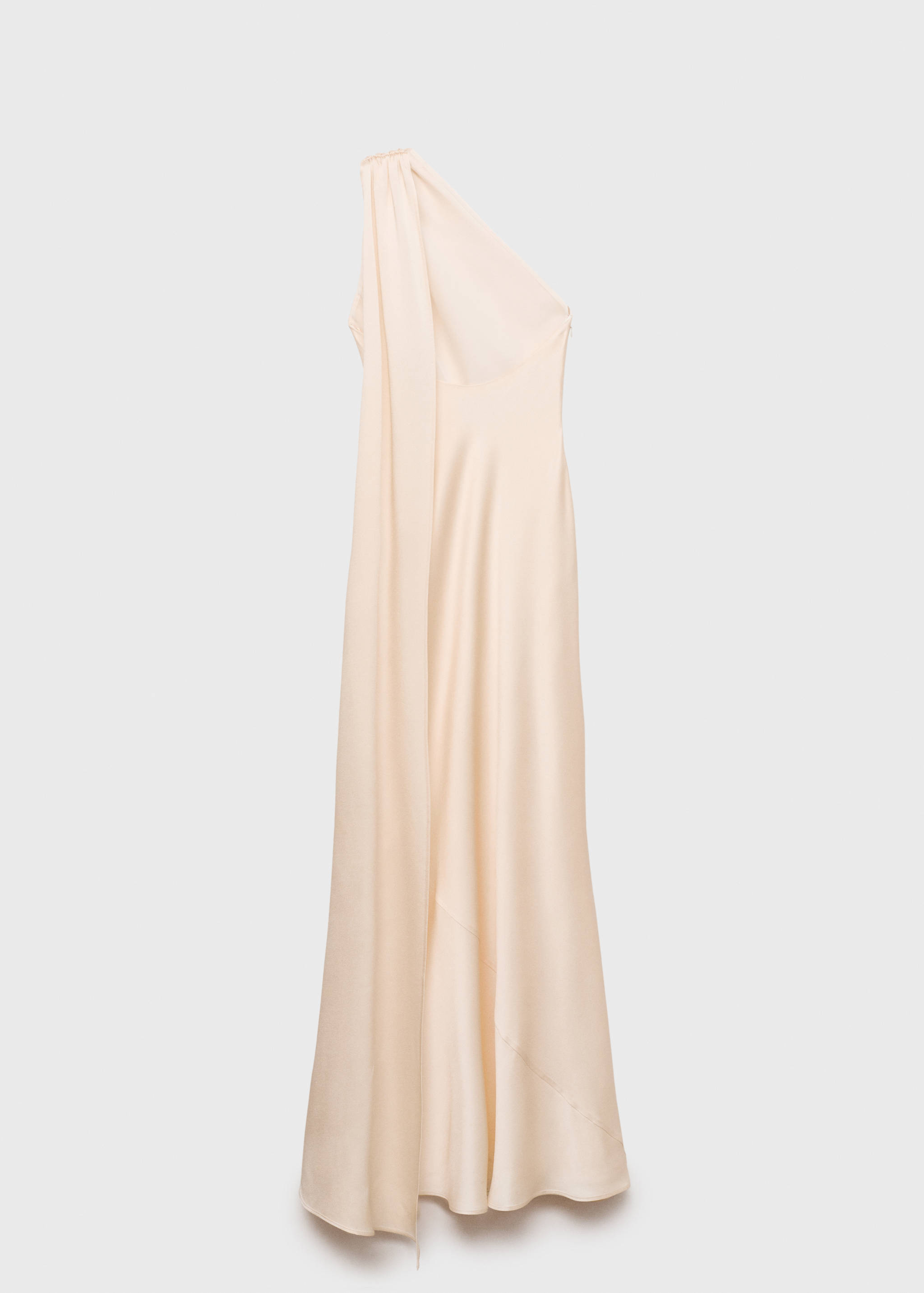 Aszimmetrikus ruha a nyakán masnival - A cikk hátulja