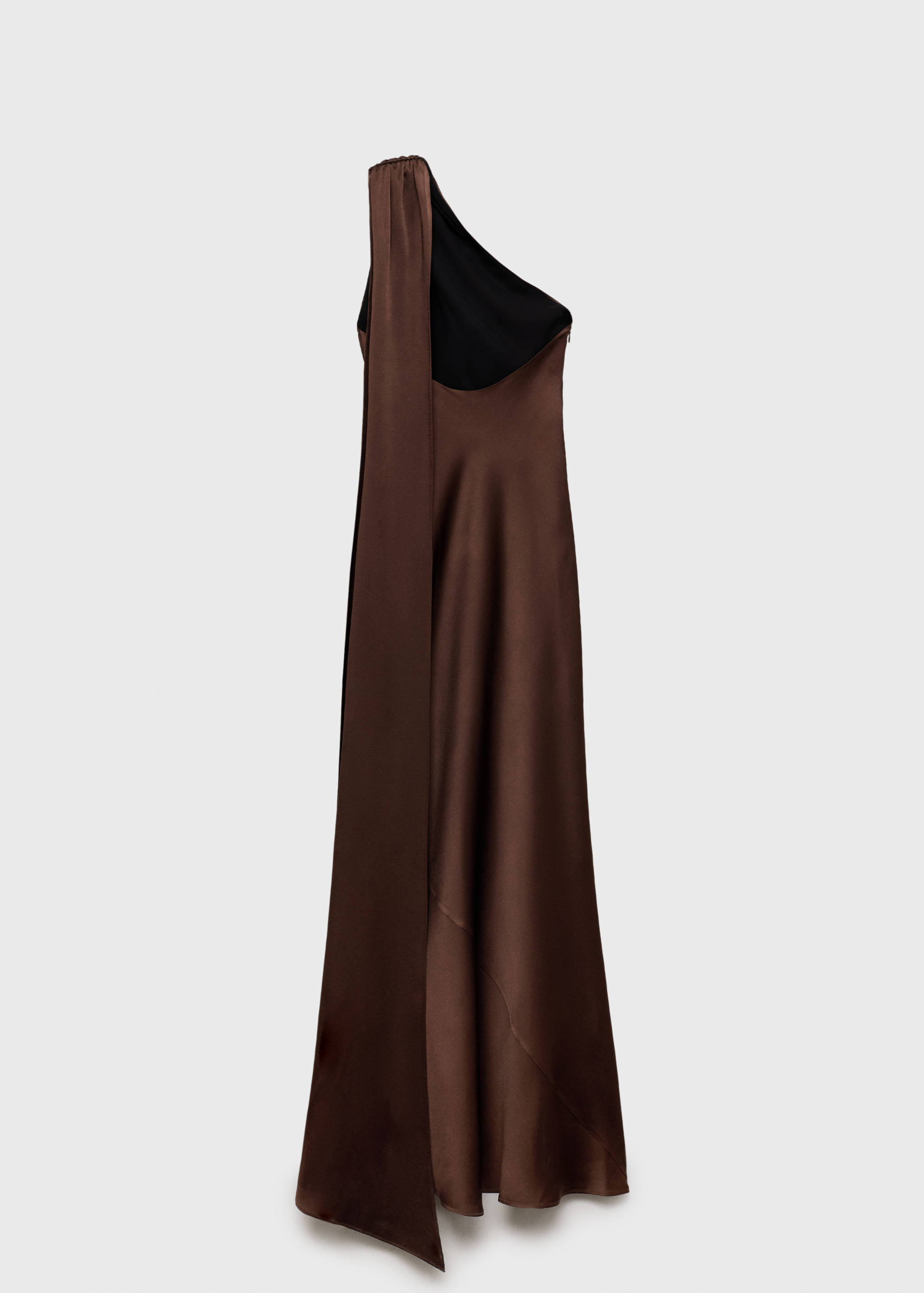 Aszimmetrikus ruha a nyakán masnival - A cikk hátulja