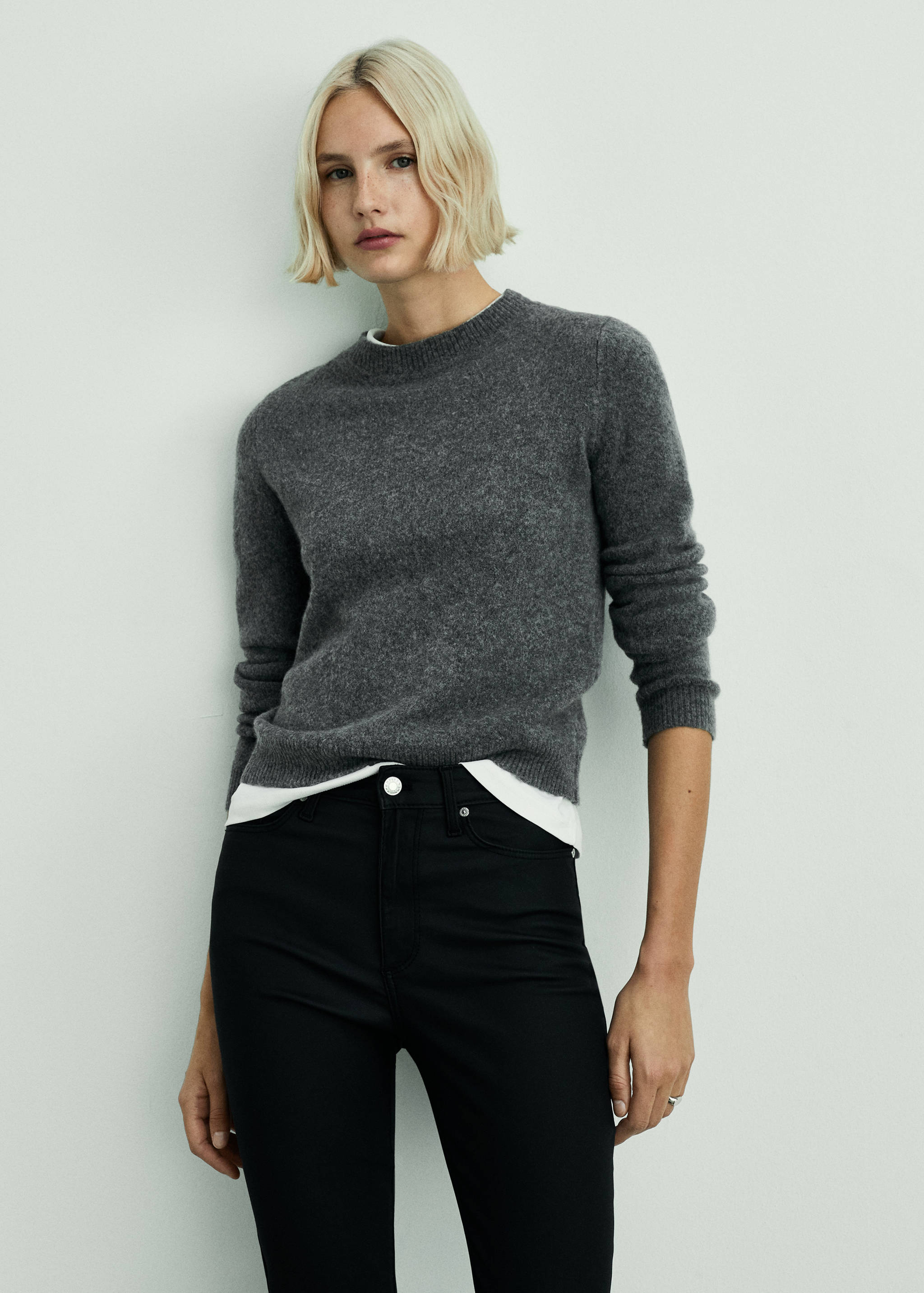 Waxed mid-rise skinny jeans - Details of the article 1