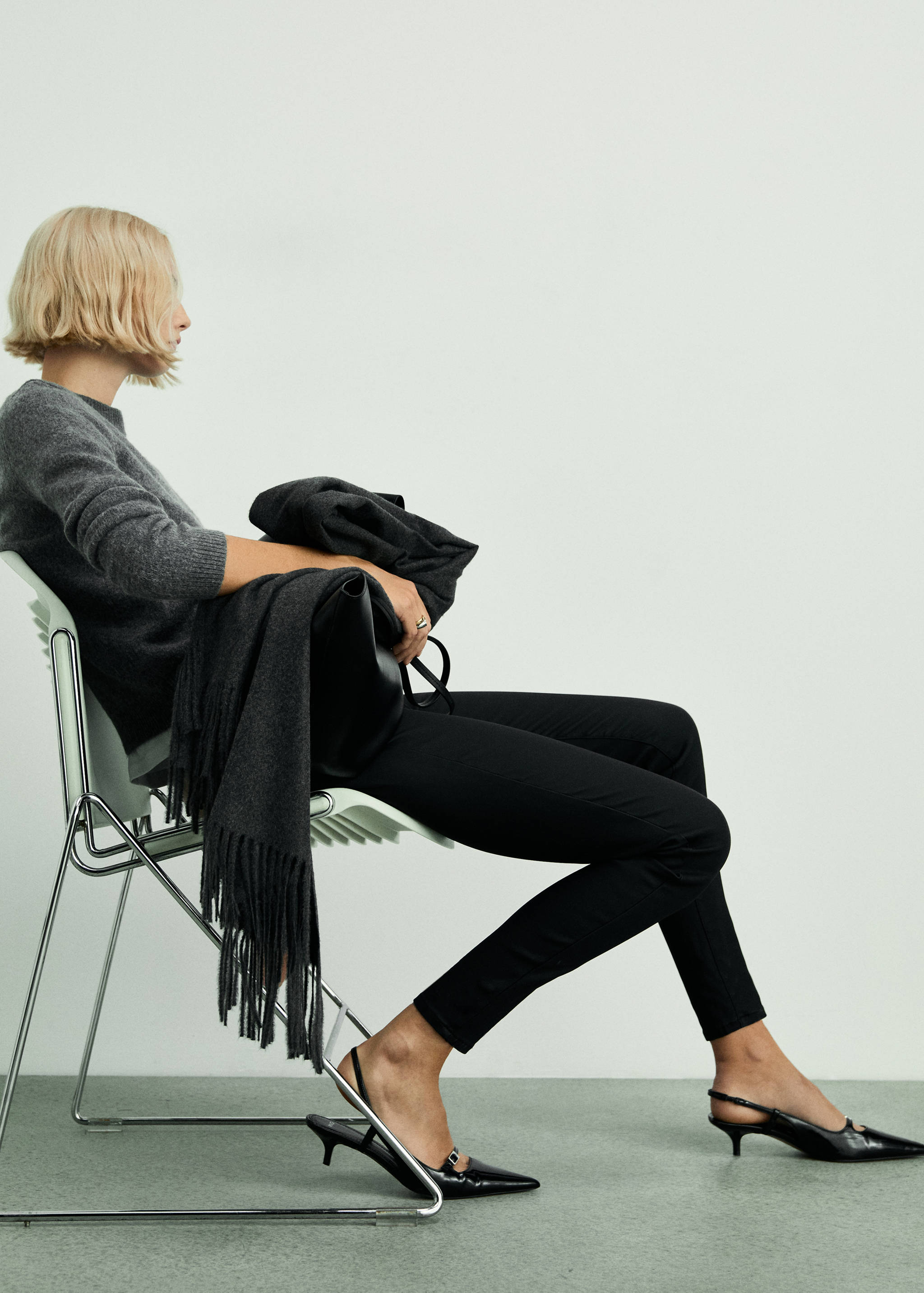 Waxed mid-rise skinny jeans - Details of the article 2