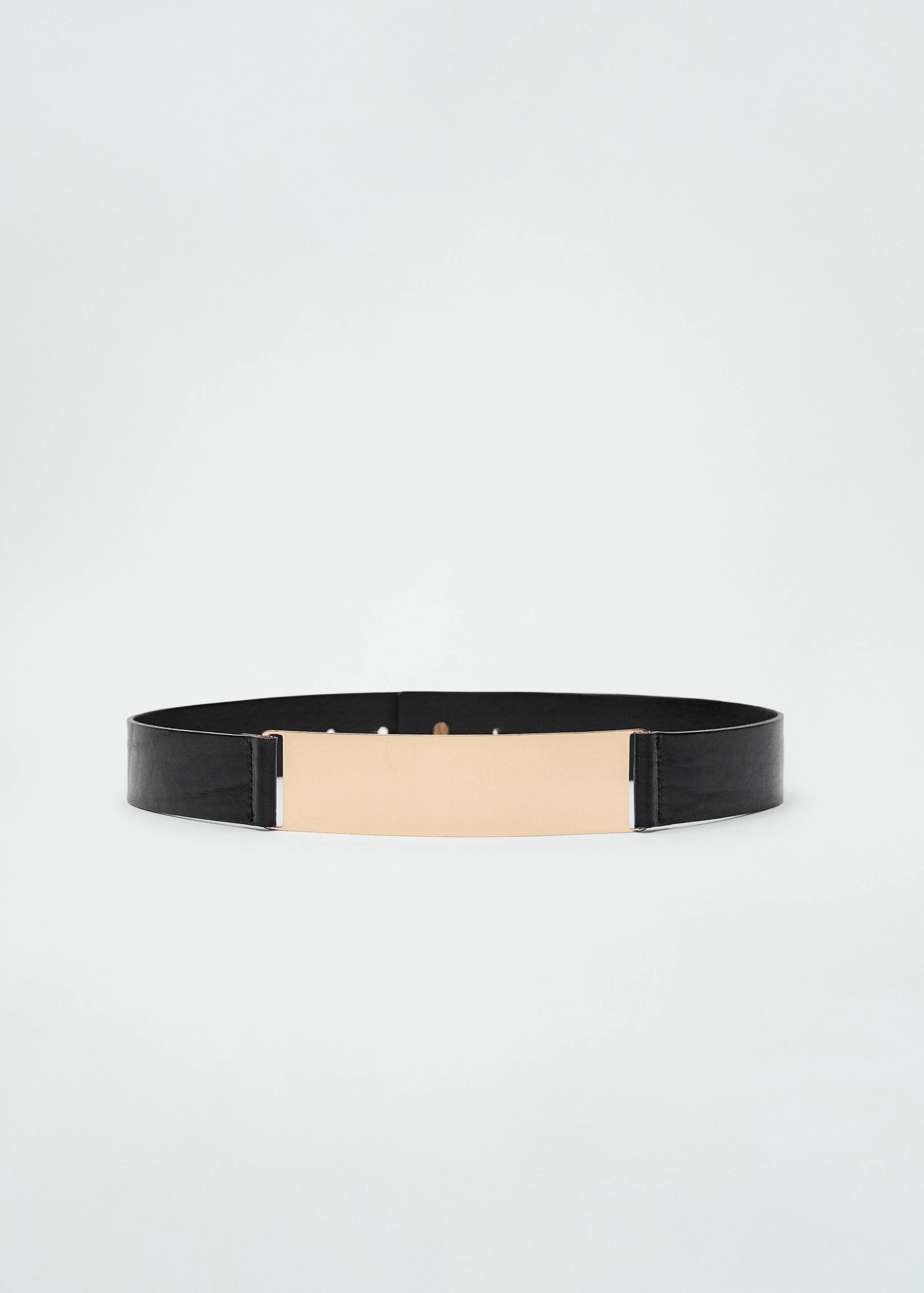 Maxi leather belt with metallic detail - Article without model