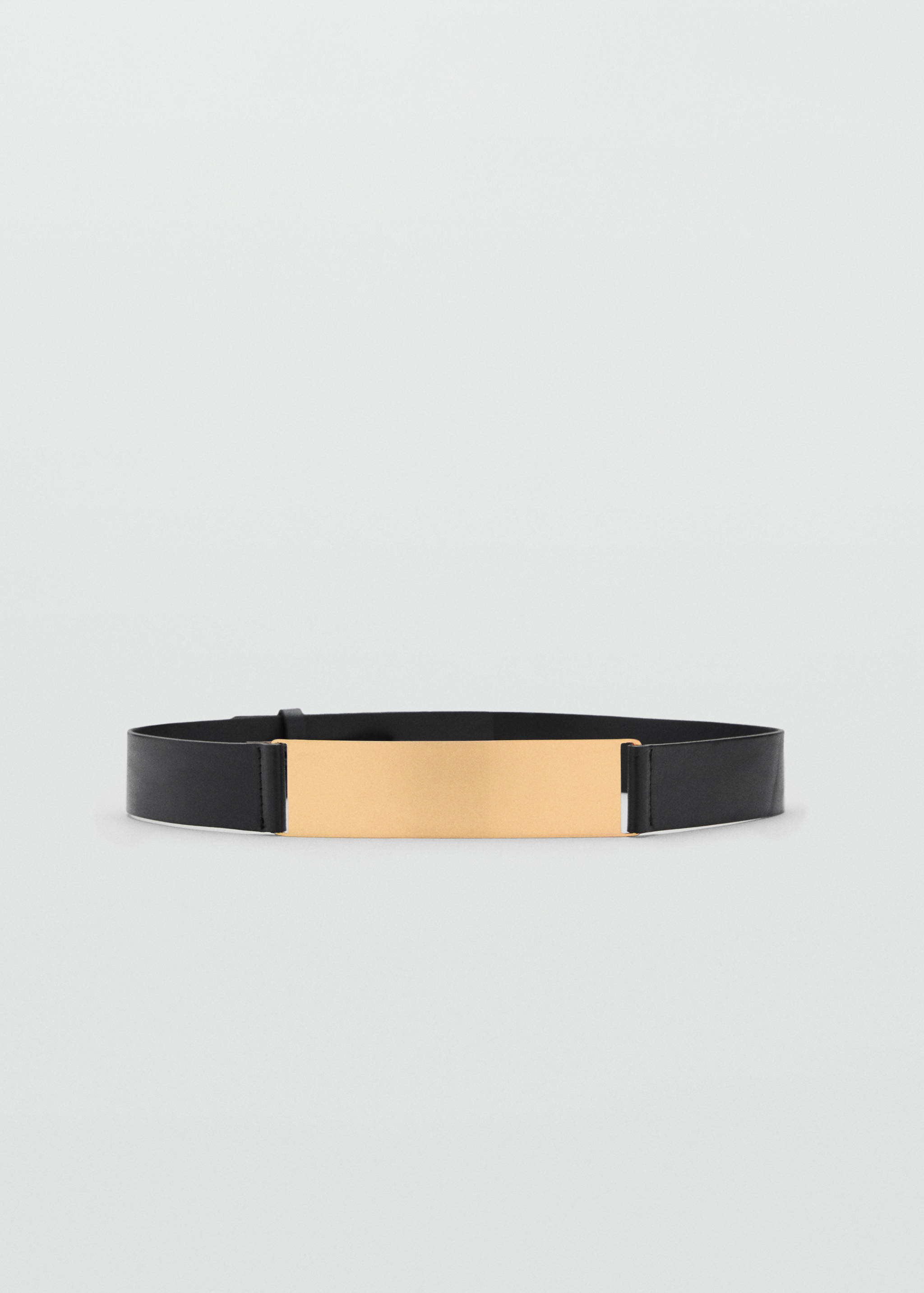 Maxi leather belt with metallic detail - Article without model