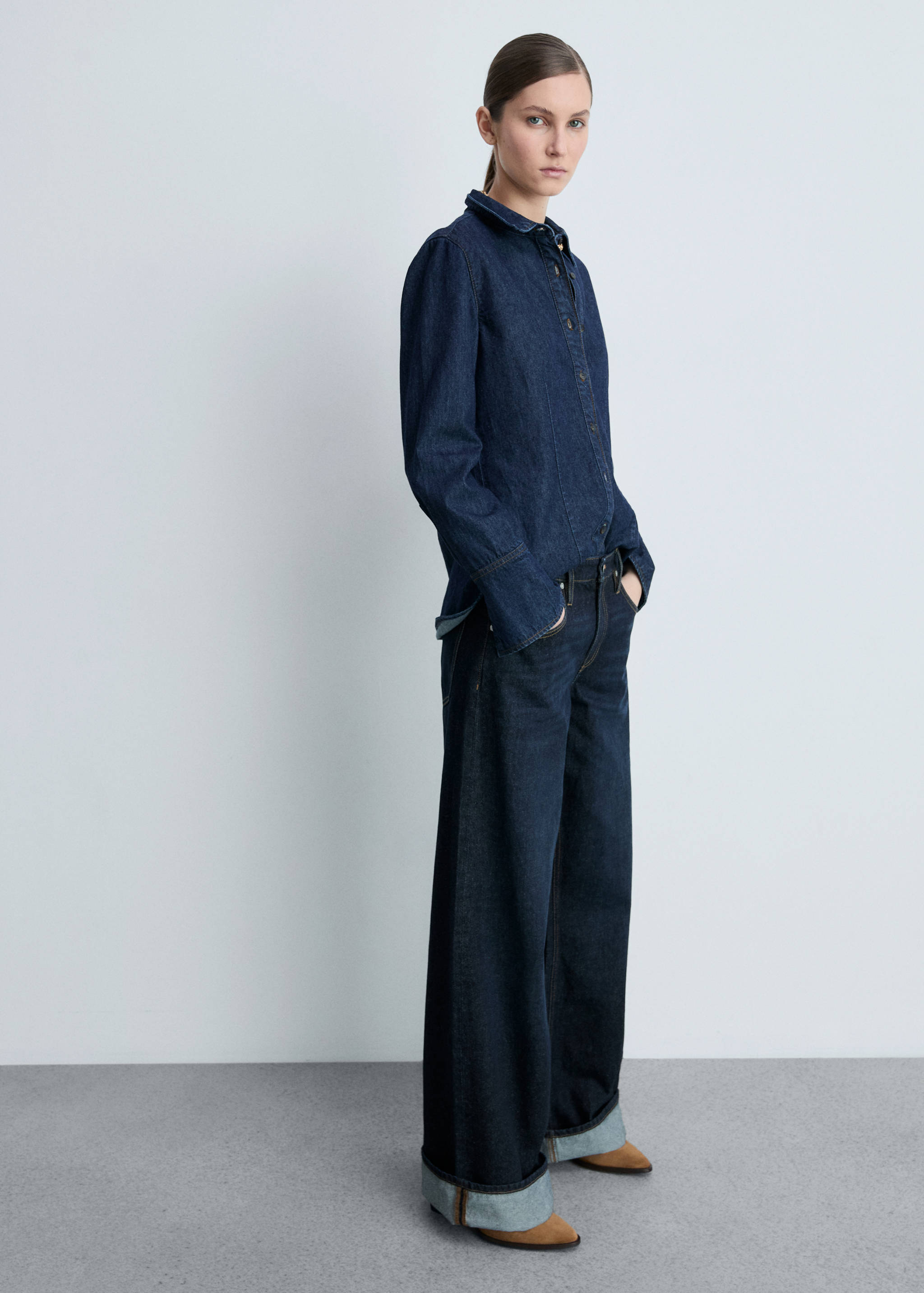 Suede leather ankle boots - General plane