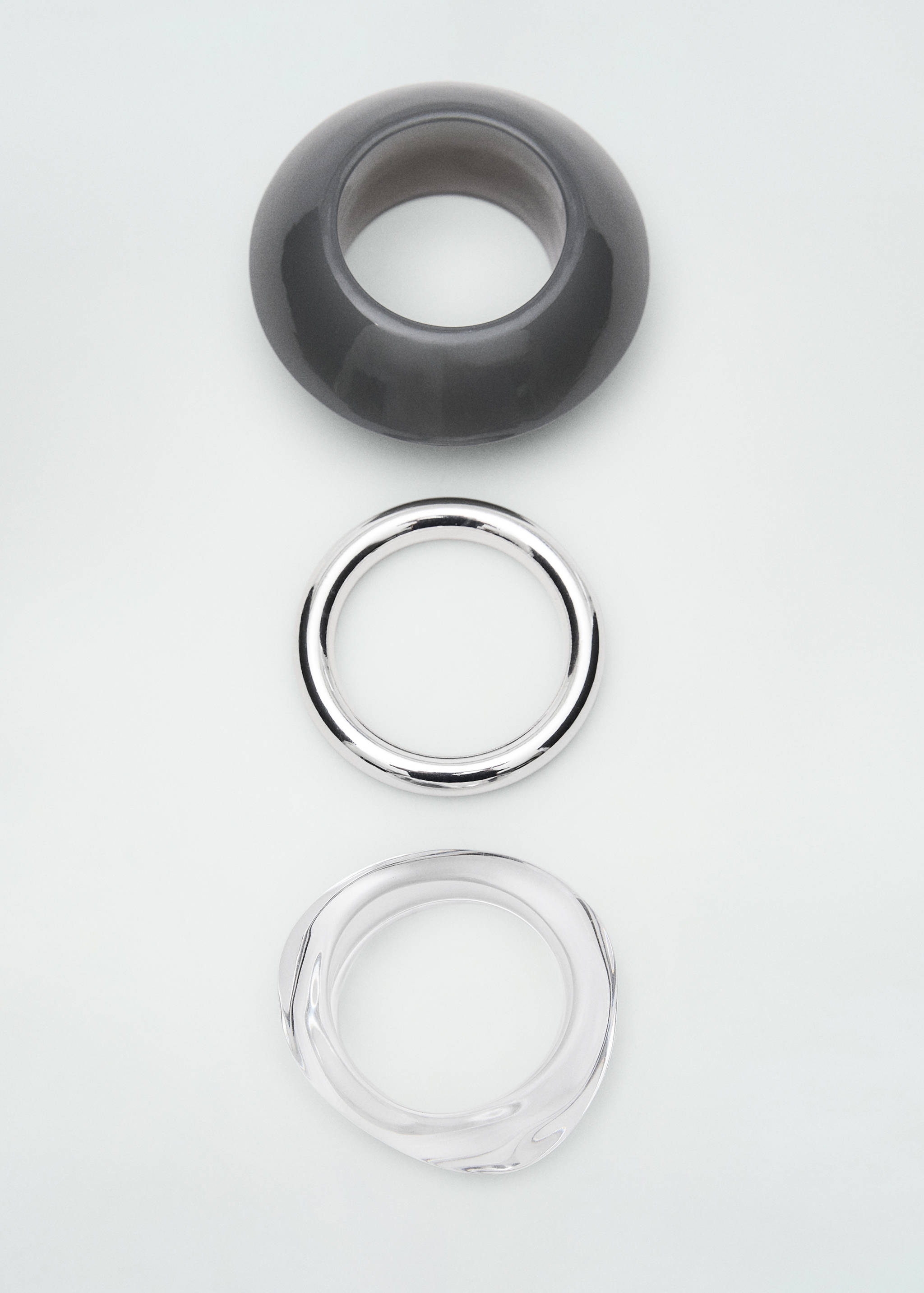 3个拼接树脂手镯组合 - null