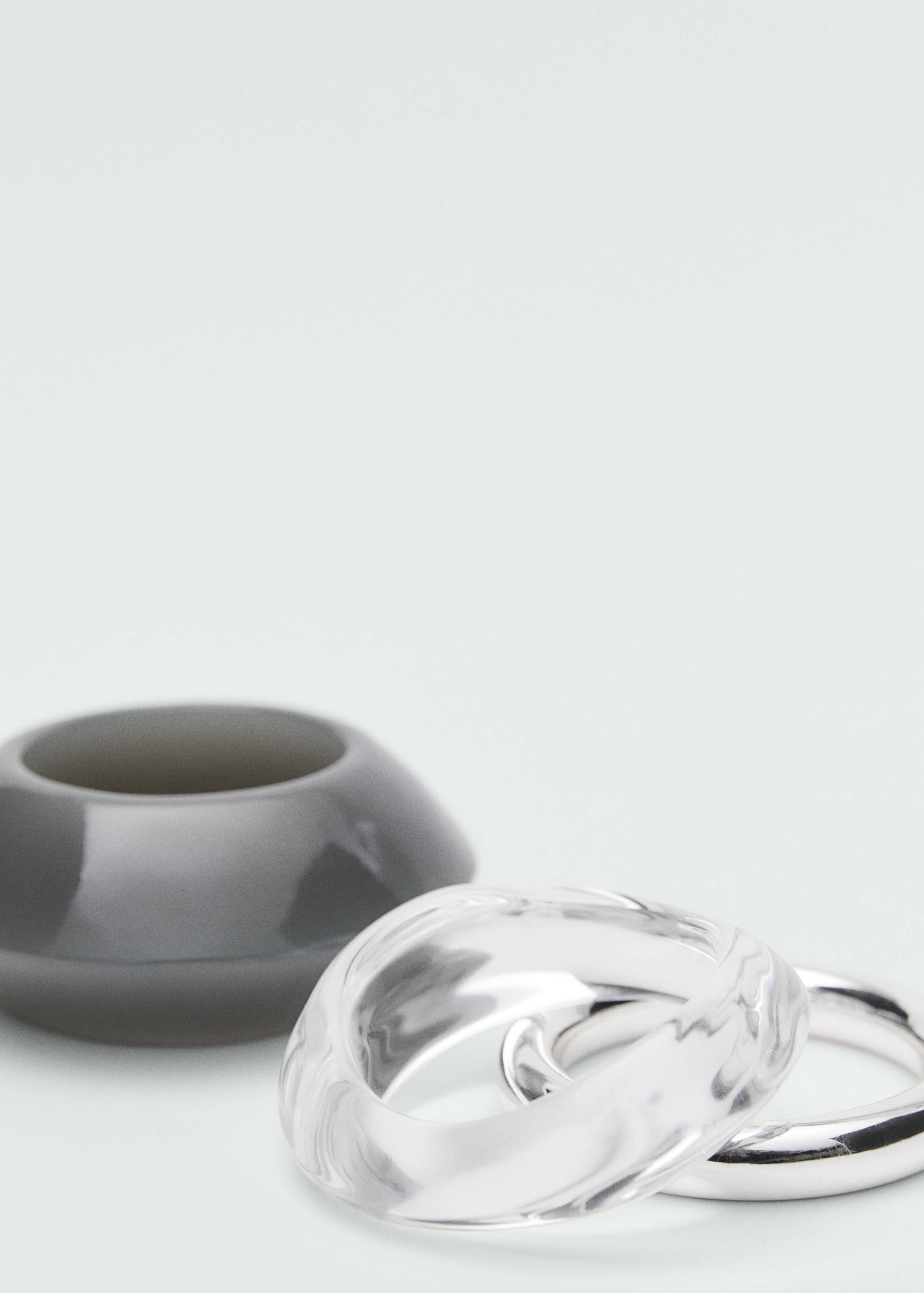 3个拼接树脂手镯组合 - null