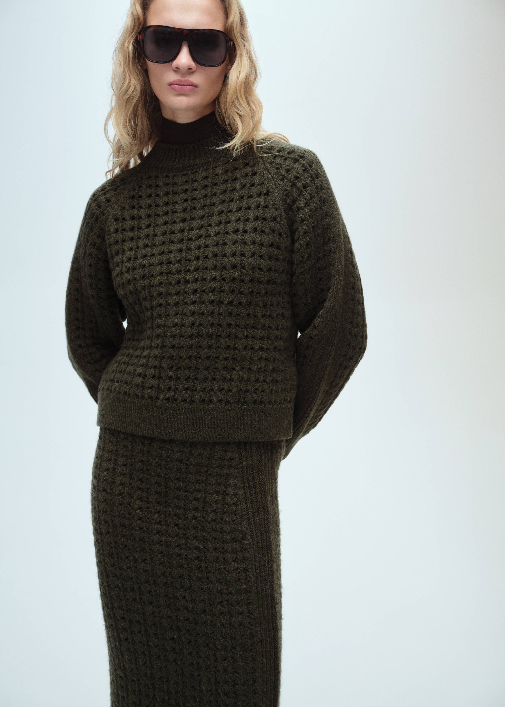 Openwork knitted skirt - Details of the article 1