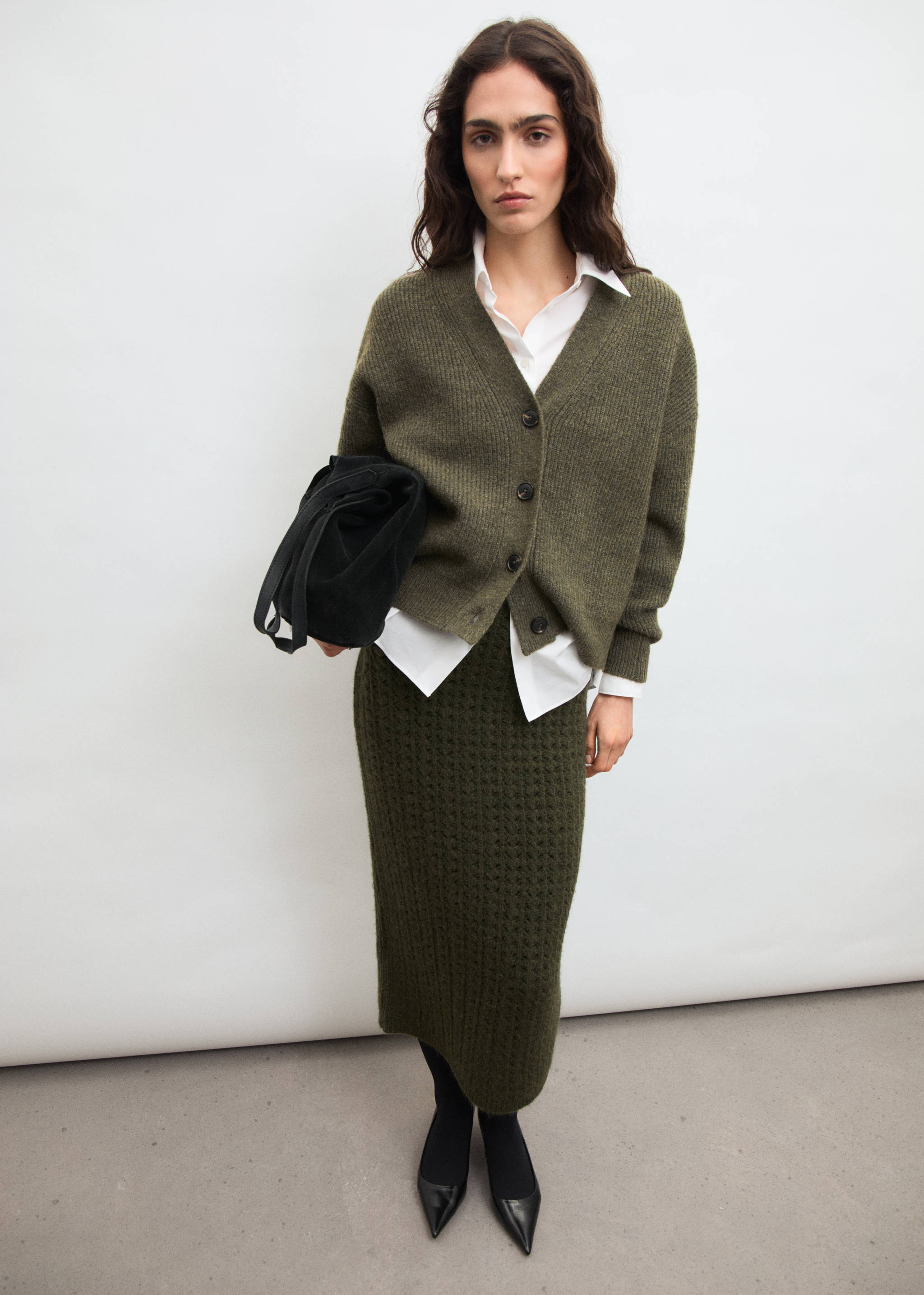 Openwork knitted skirt - Details of the article 6