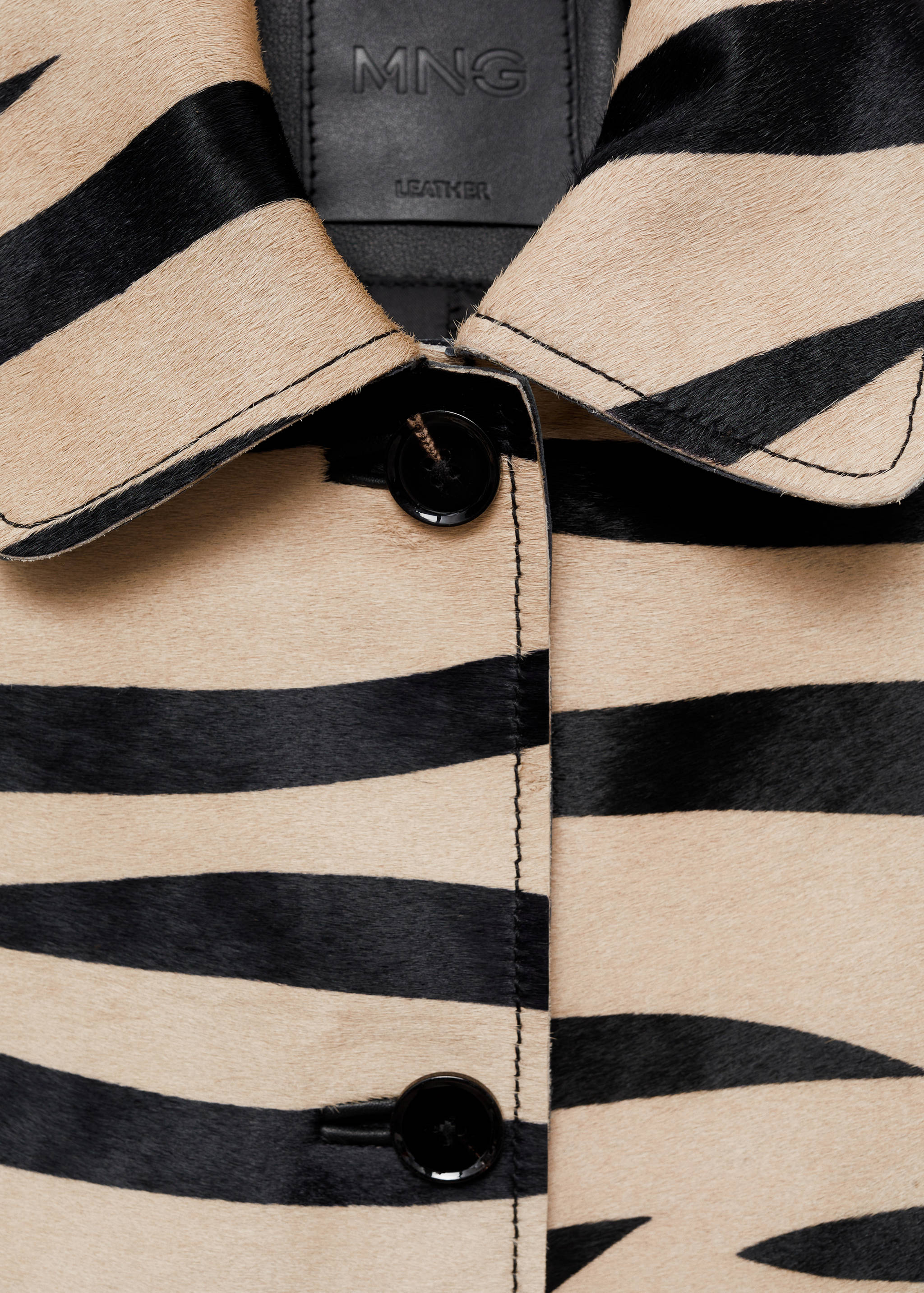 Zebra-print fur jacket - Details of the article 8