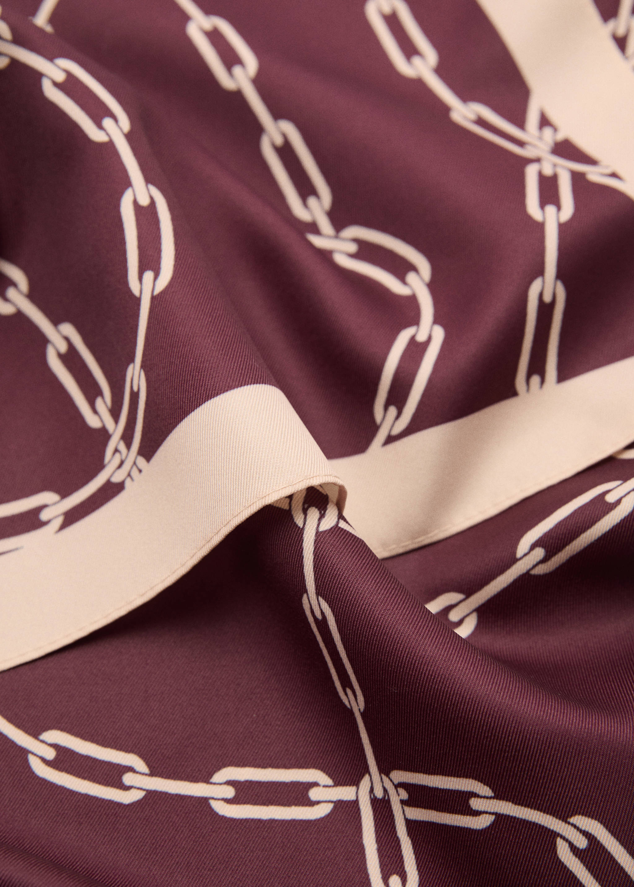 Chain-print scarf - Medium plane
