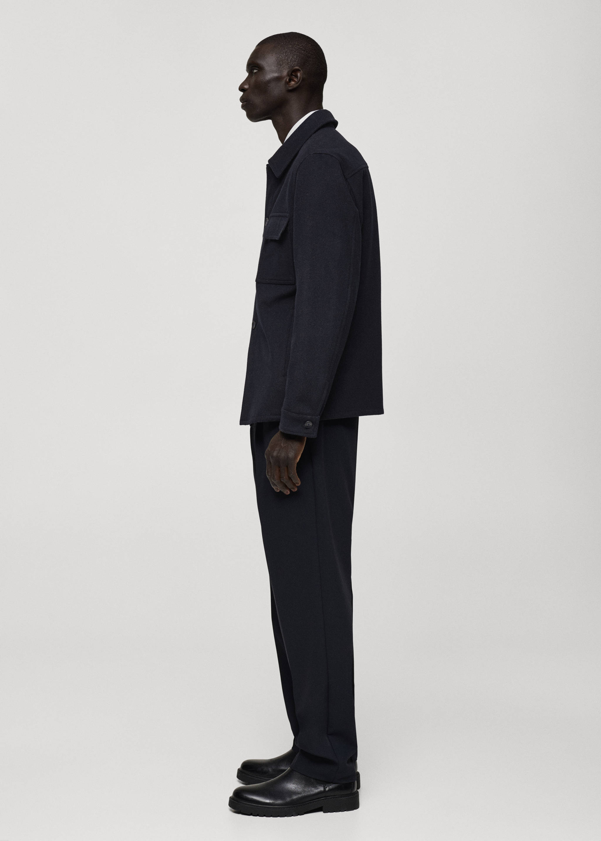 Sobrecamisa mezcla lana franela - Detalle del artículo 2