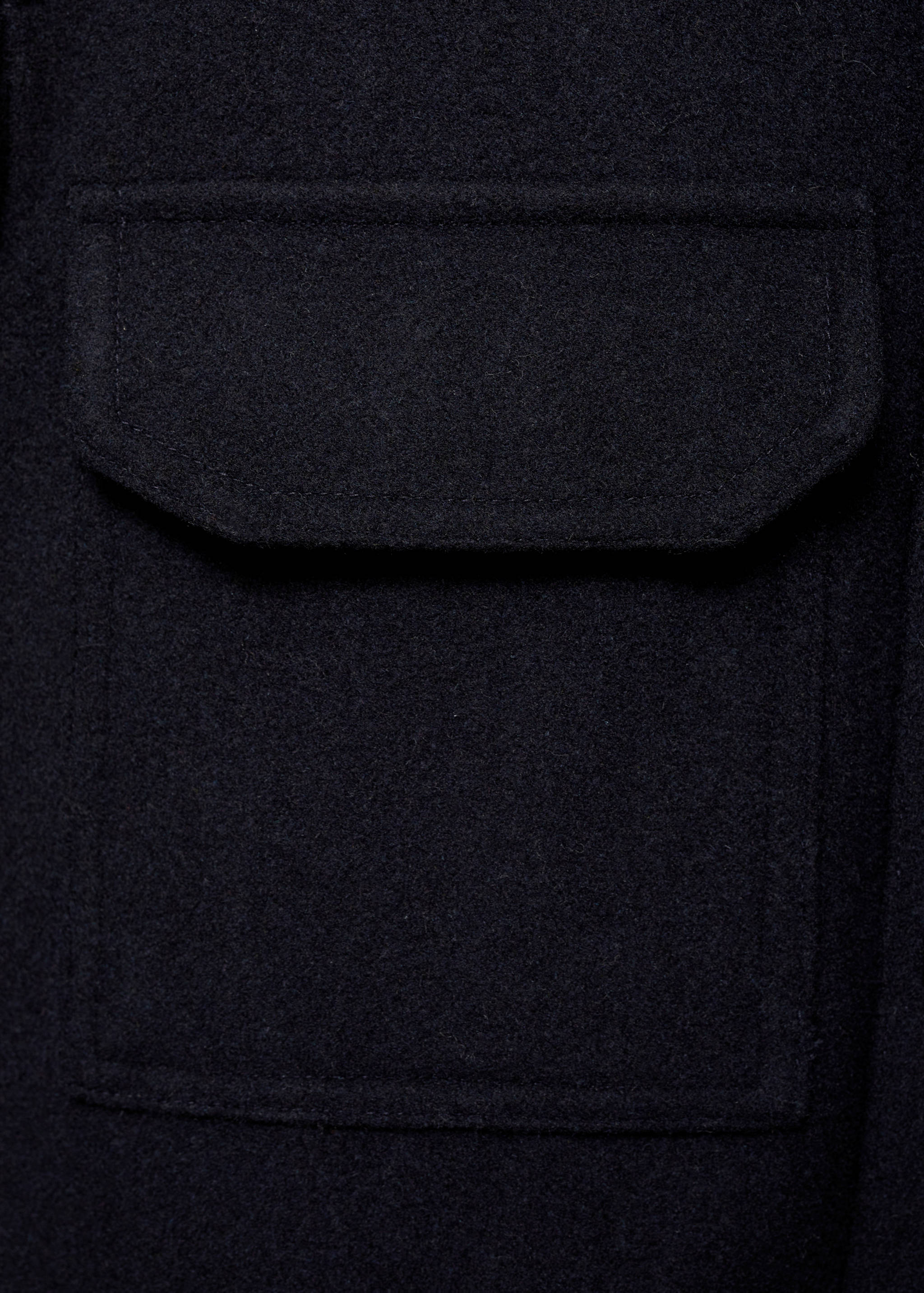 Sobrecamisa mezcla lana franela - Detalle del artículo 0