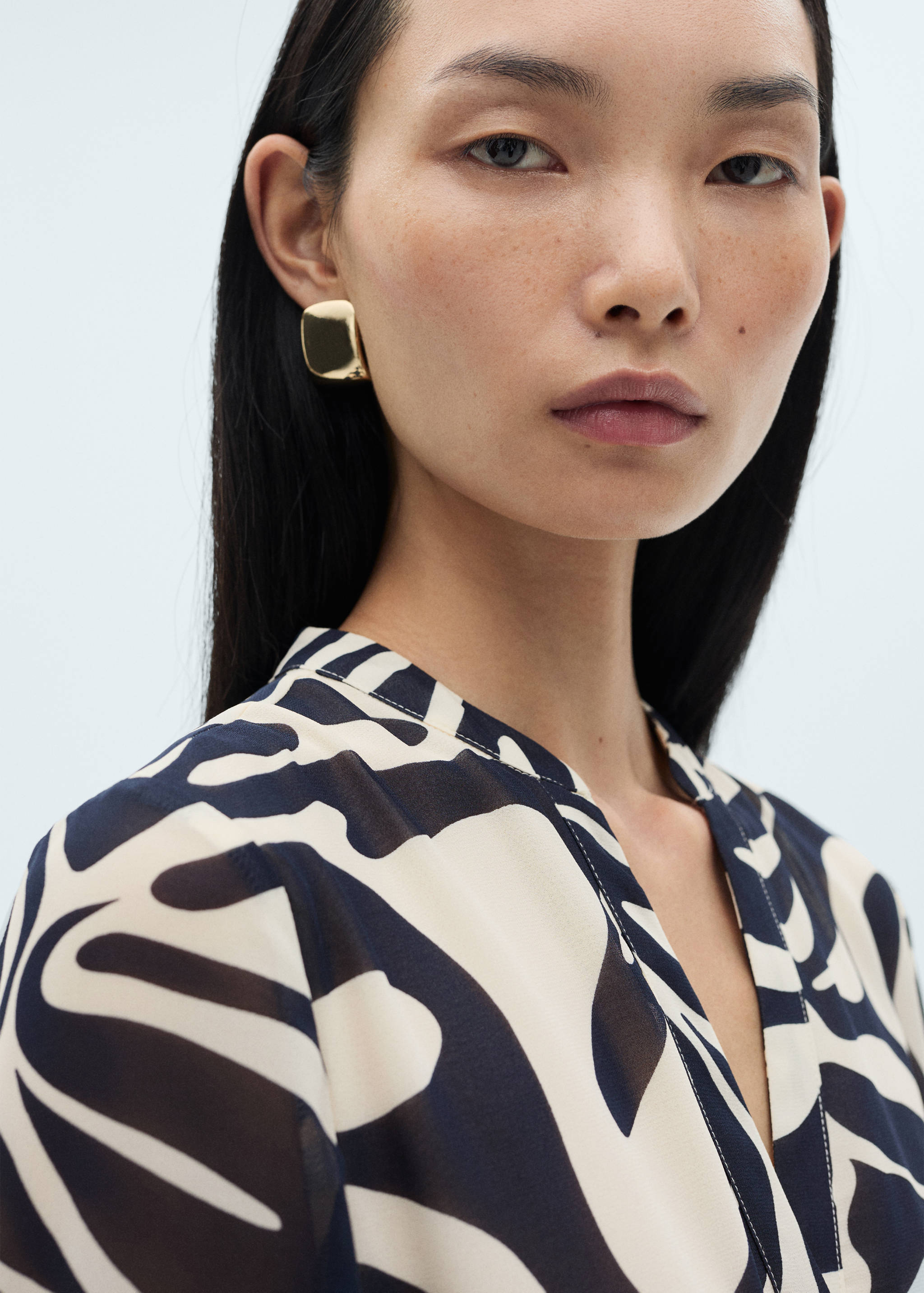 Robe imprimée à volants - Détail de l'article 1