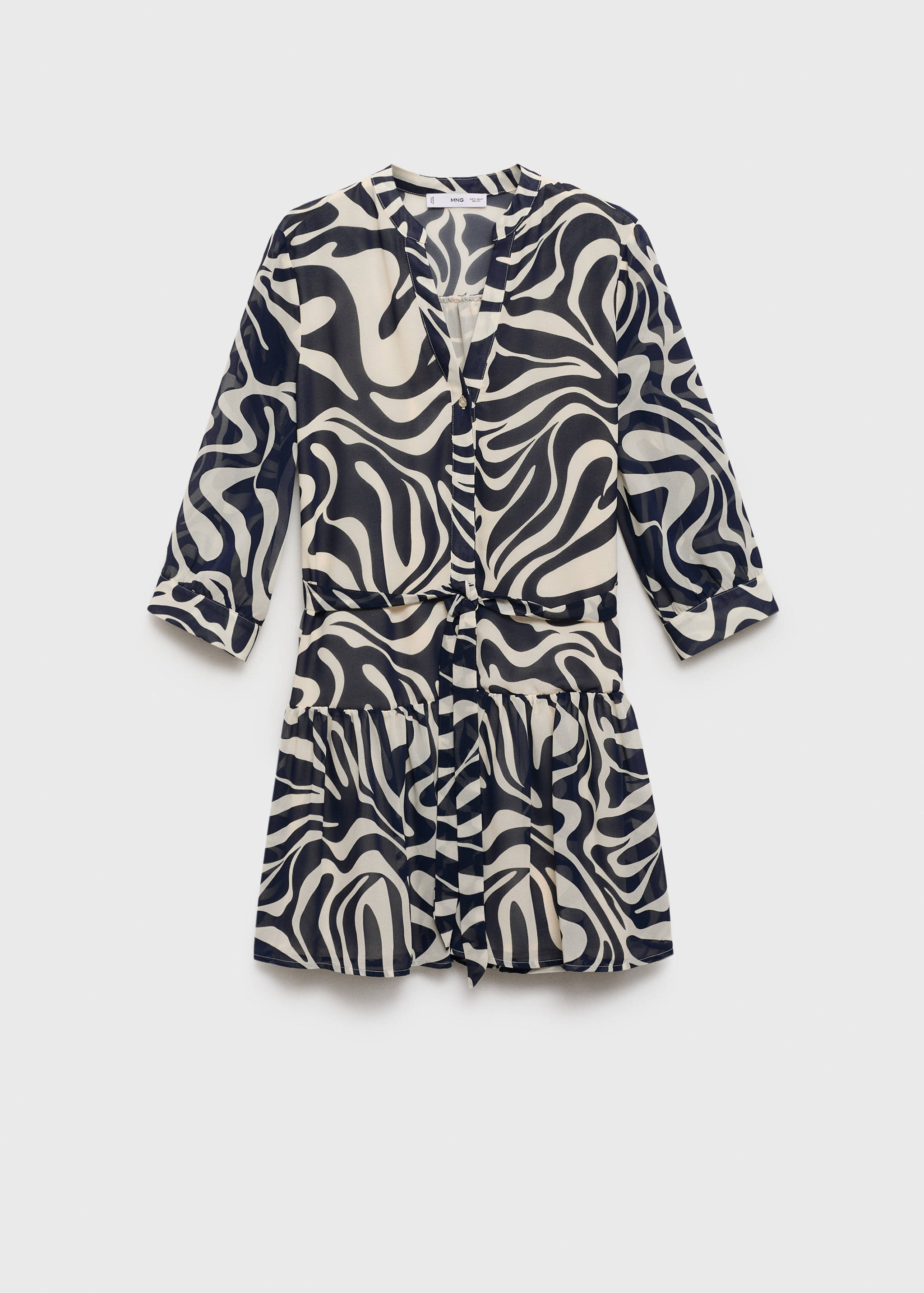 Robe imprimée à volants - Article sans modèle