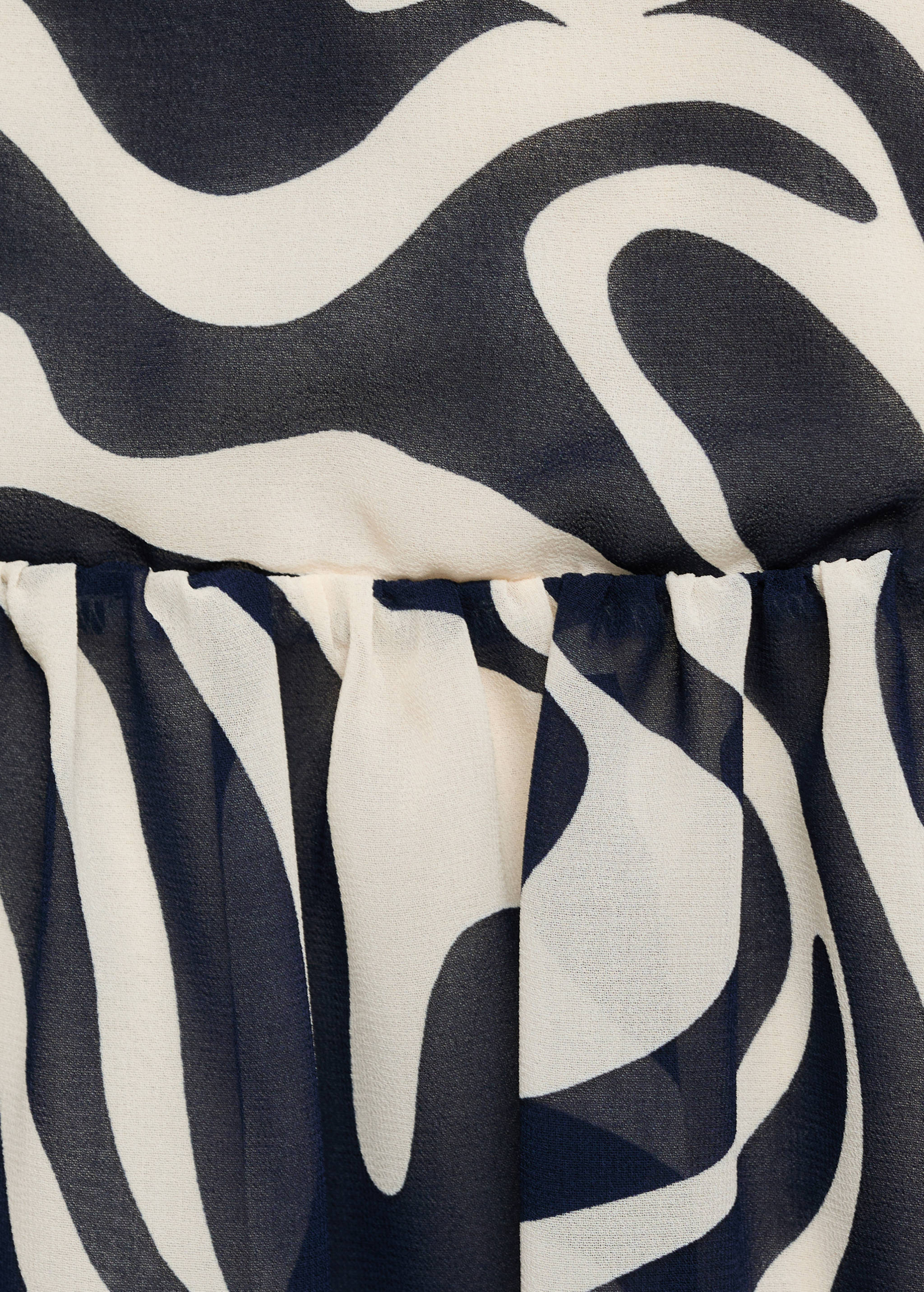 Robe imprimée à volants - Détail de l'article 0