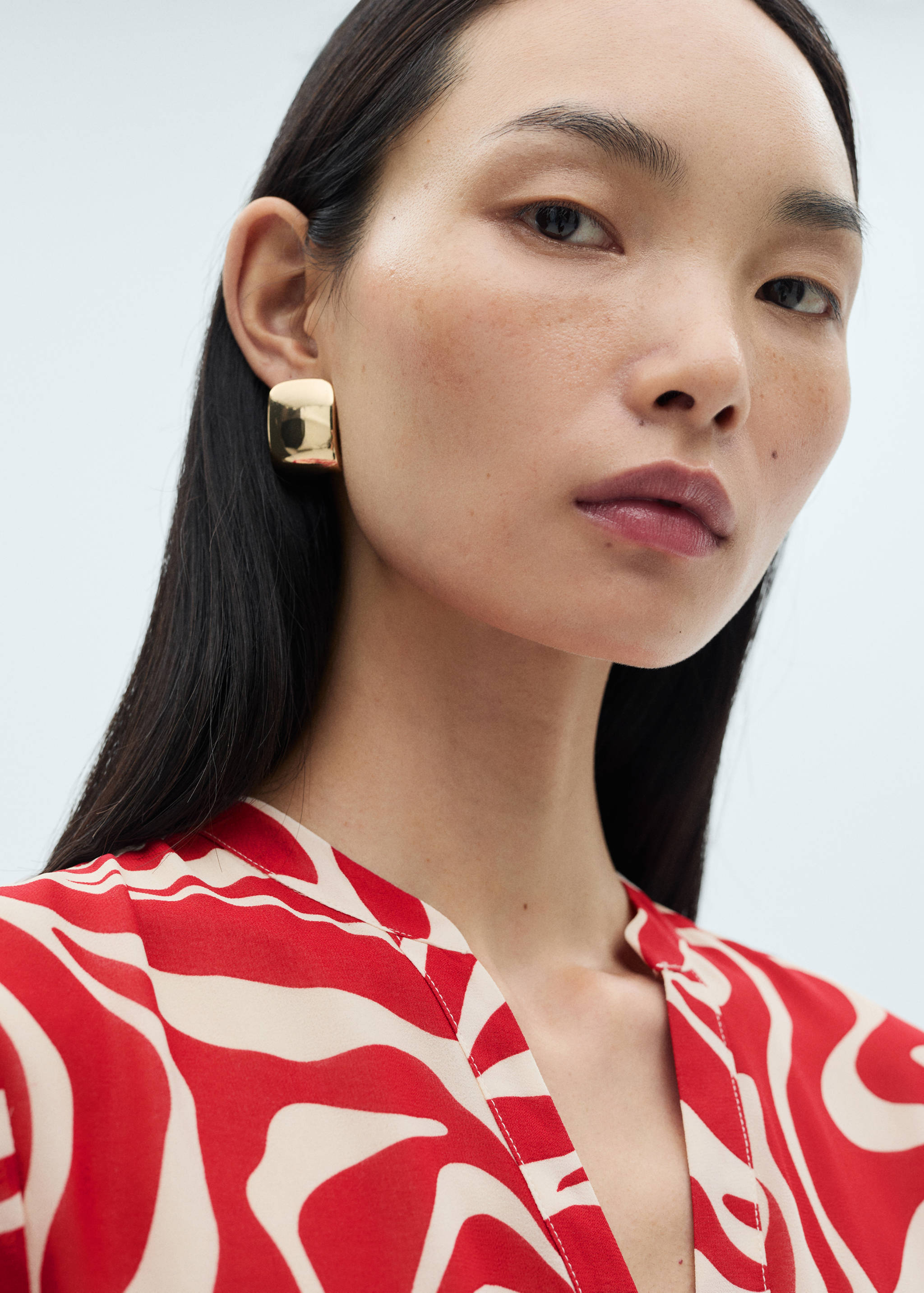 Robe imprimée à volants - Détail de l'article 1