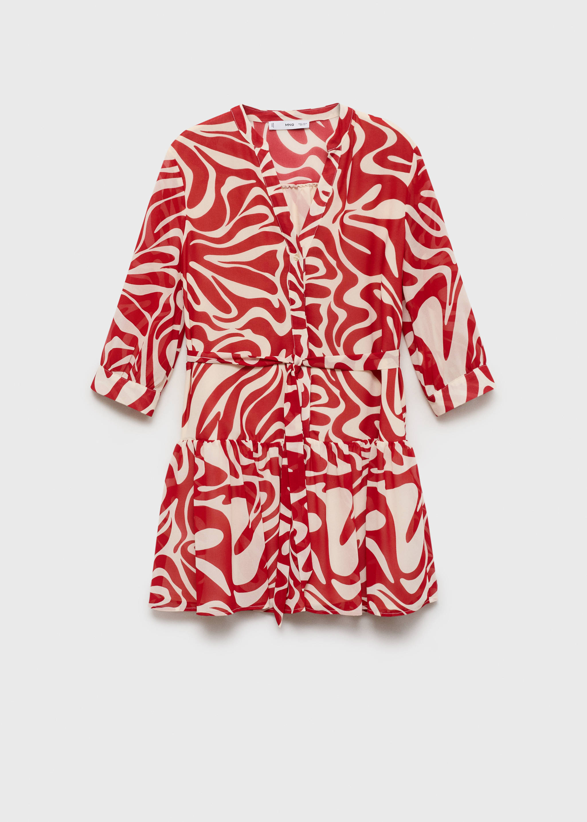 Robe imprimée à volants - Article sans modèle