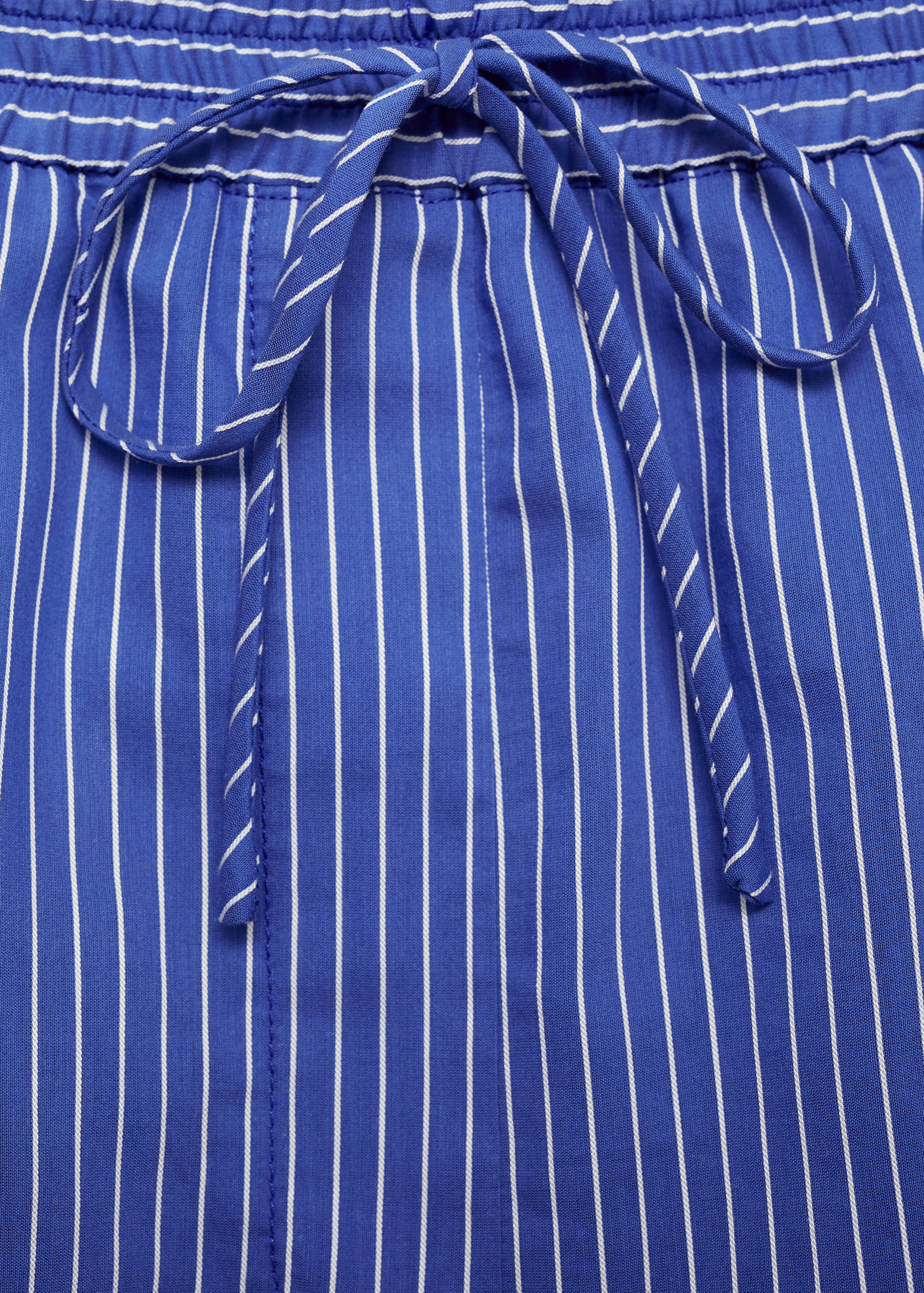 Striped cotton blend shorts - Details of the article 8