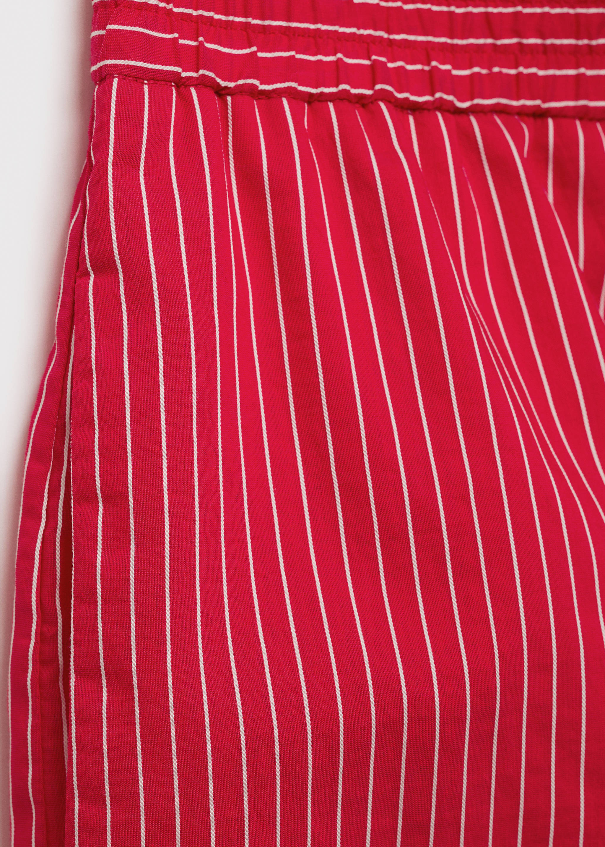 Striped cotton blend shorts - Details of the article 0