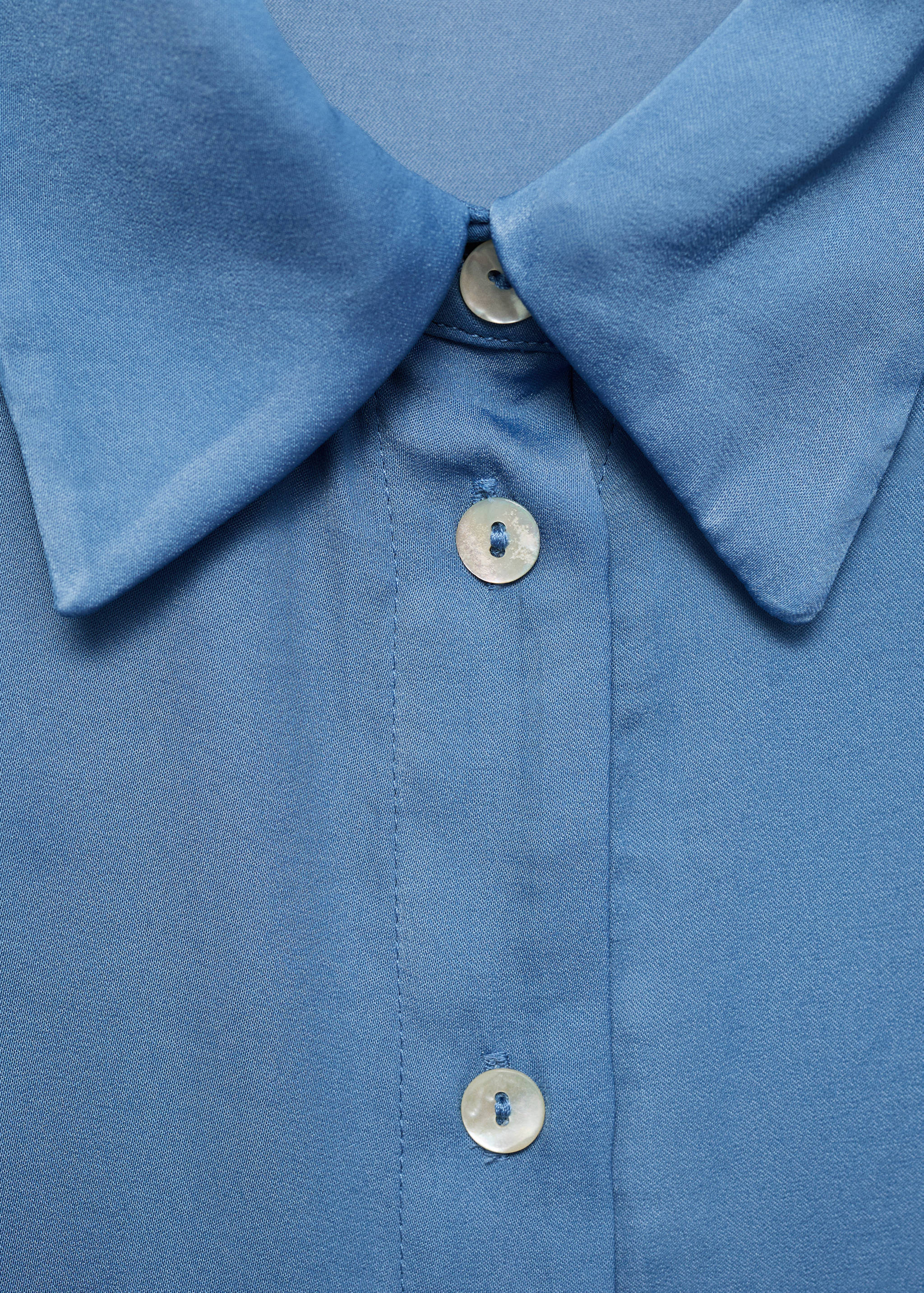 Атласная рубашка с короткими рукавами - Деталь изделия 8