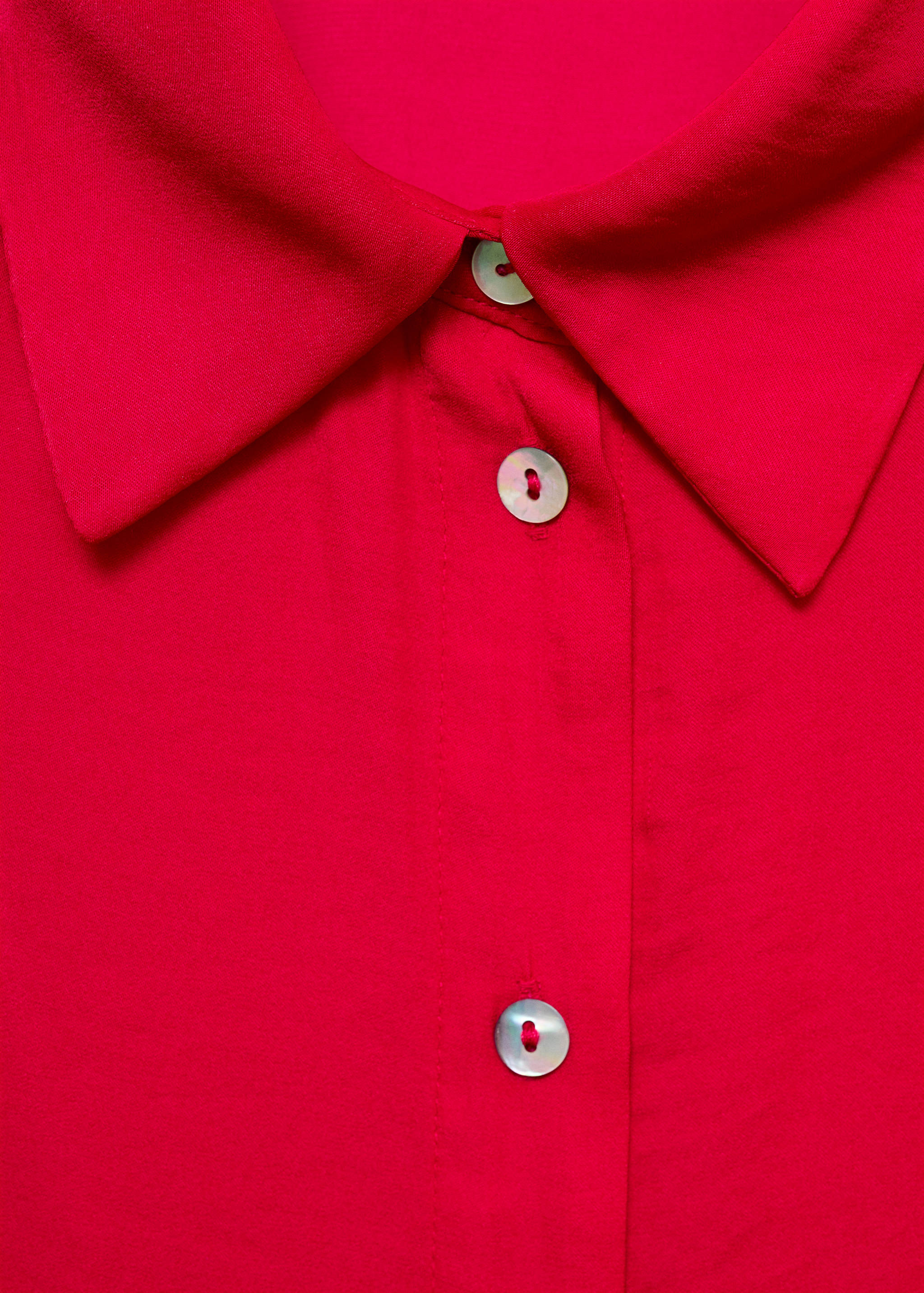 Атласная рубашка с короткими рукавами - Деталь изделия 8