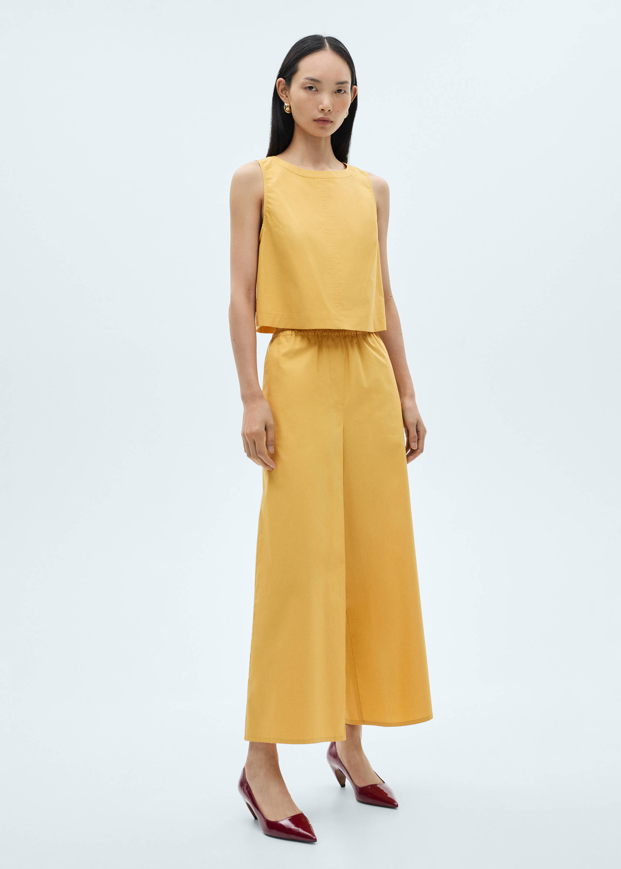 Crop top coton - Plan général