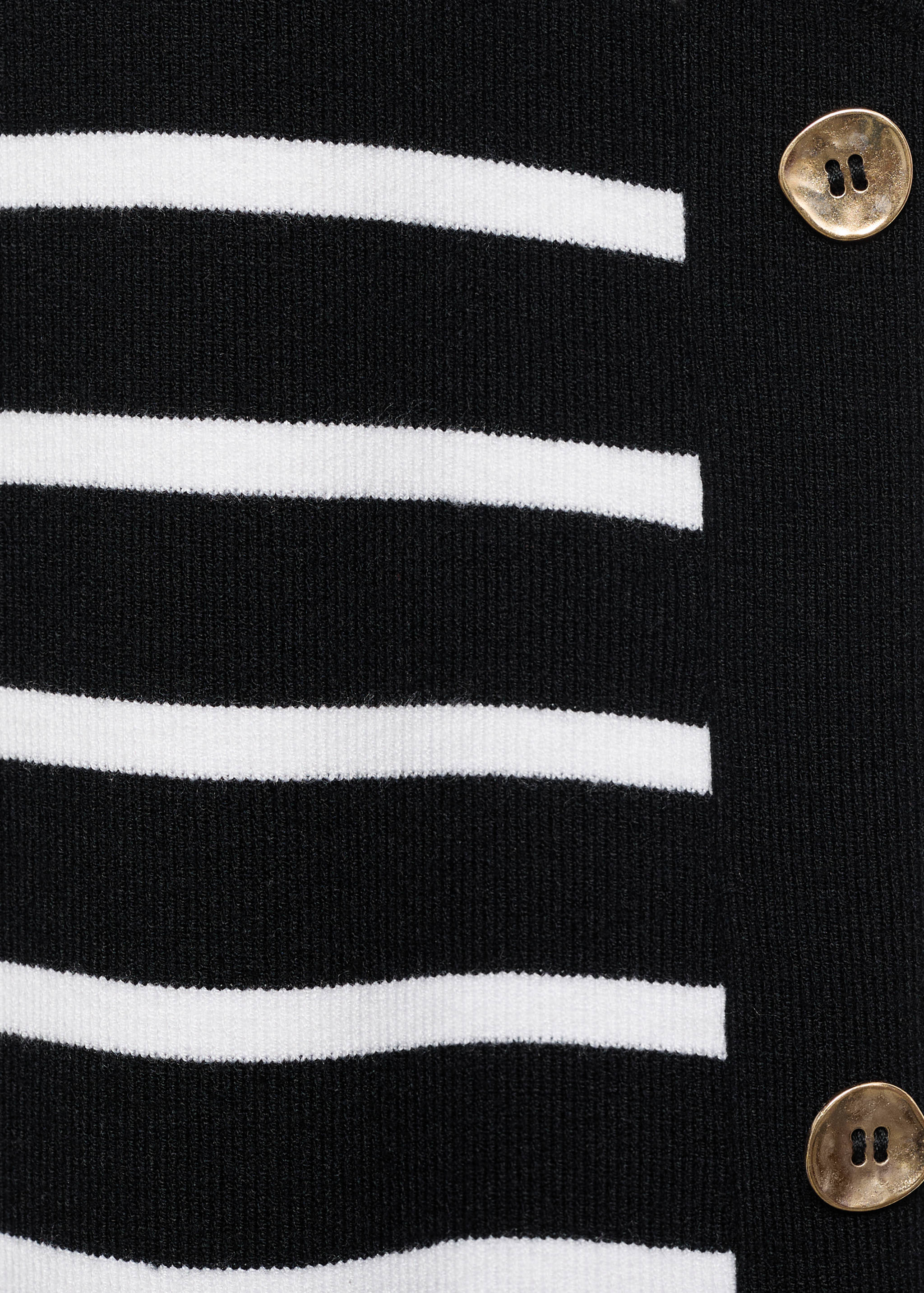 Striped dress with metallic buttons - Details of the article 0