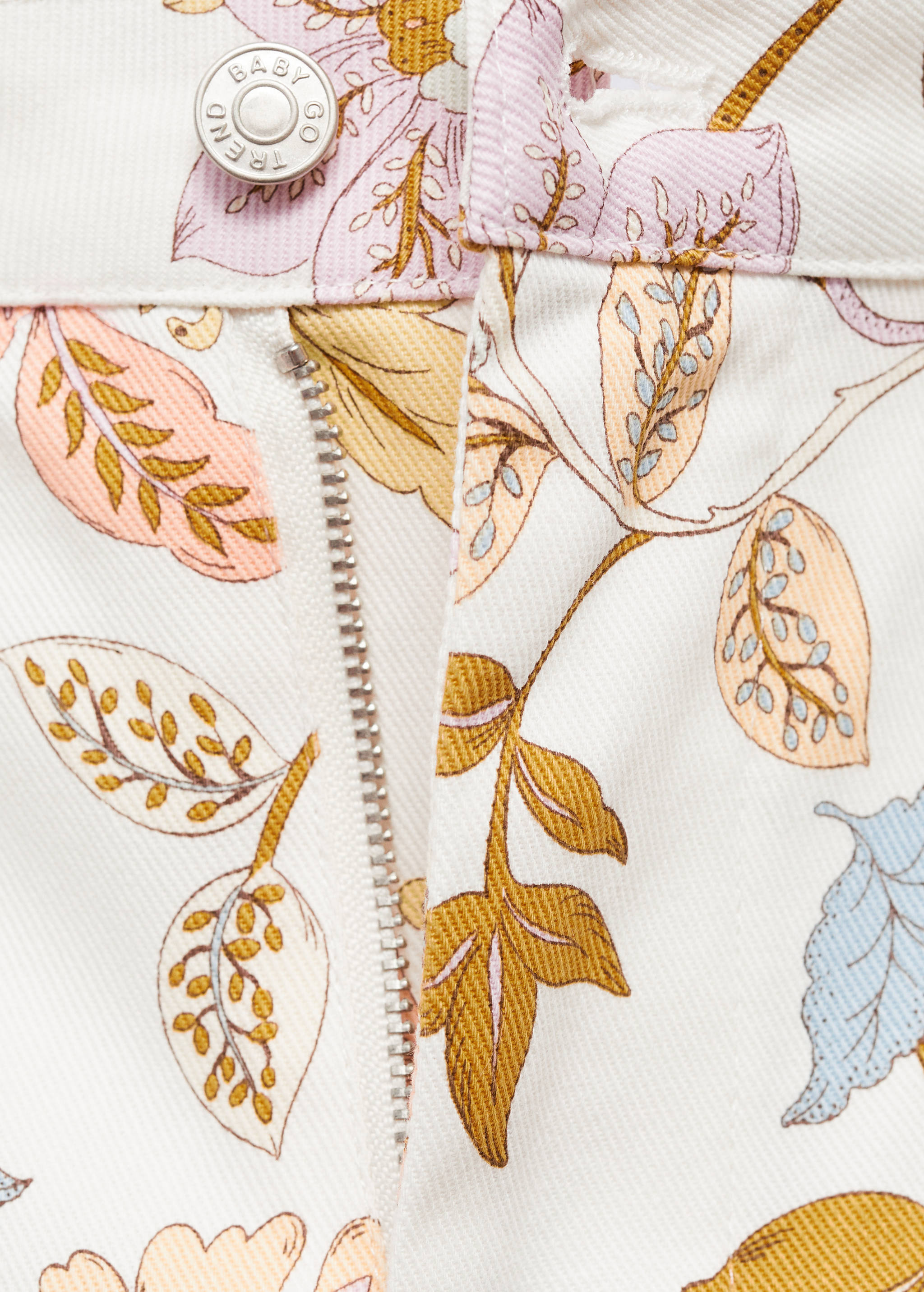 Pantalon droit imprimé fleuri - Détail de l'article 8