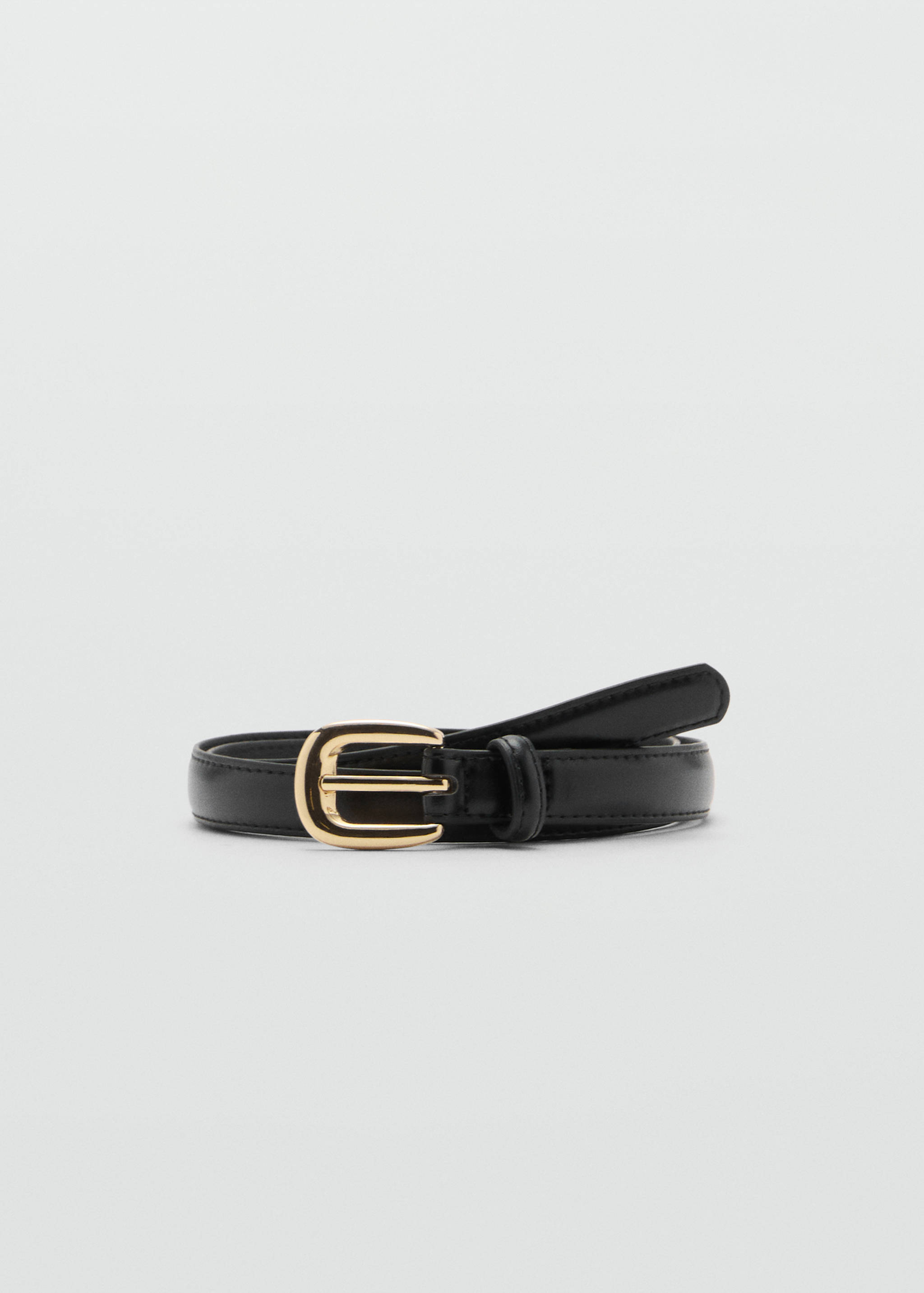 Skinny faux-leather belt - Article without model