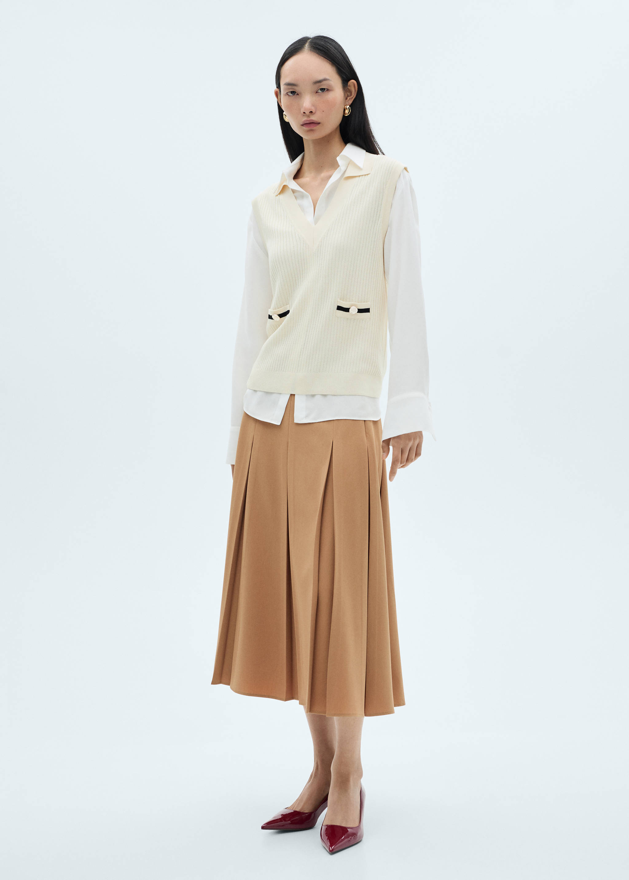 Falda midi godets - Plano general