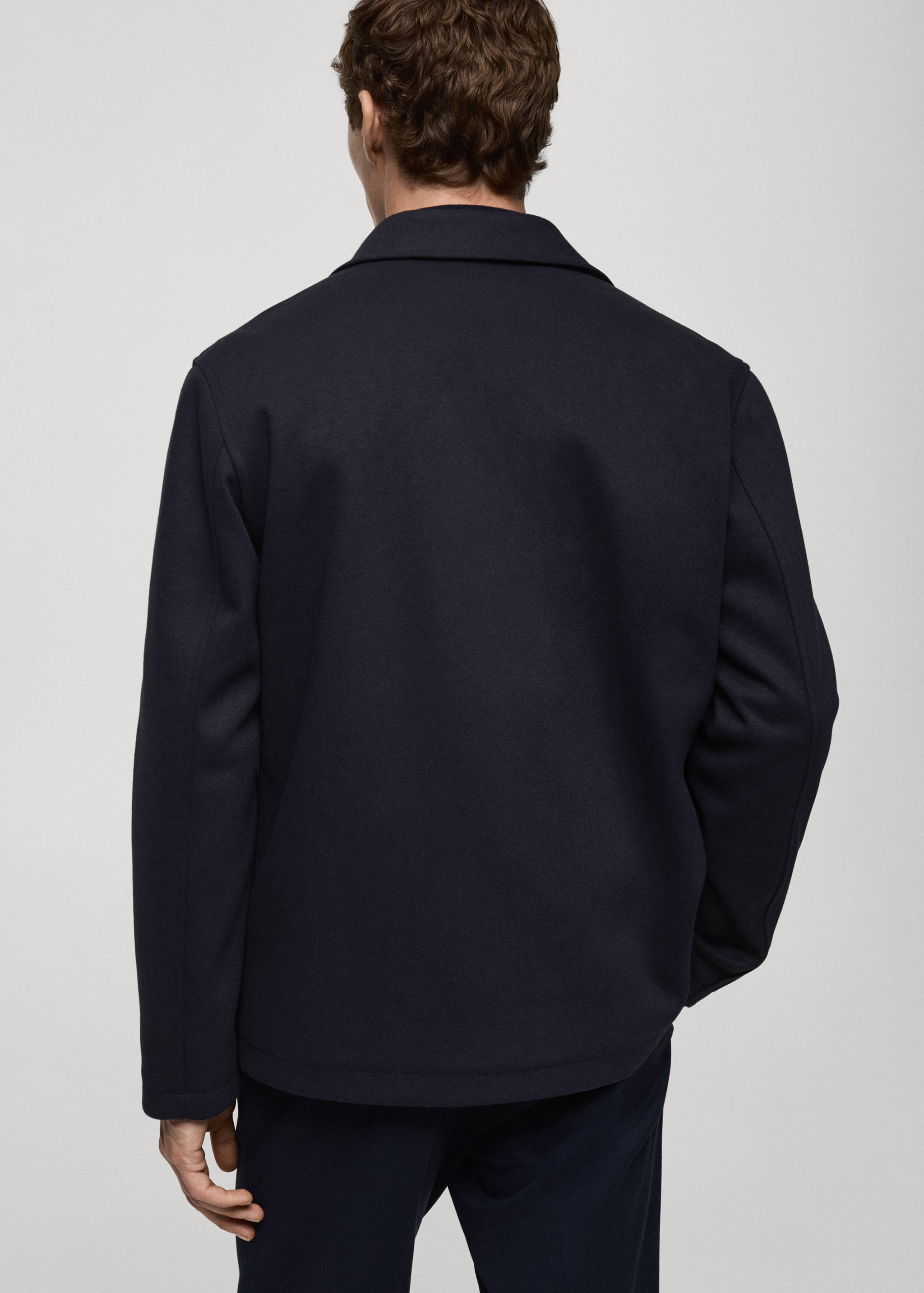 Regular-fit overshirt with pocket - Reverse of the article