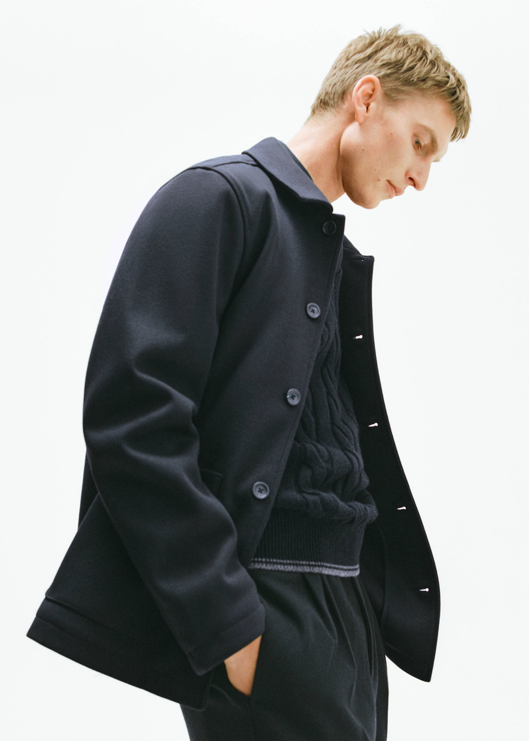 Regular-fit overshirt with pocket - Details of the article 5