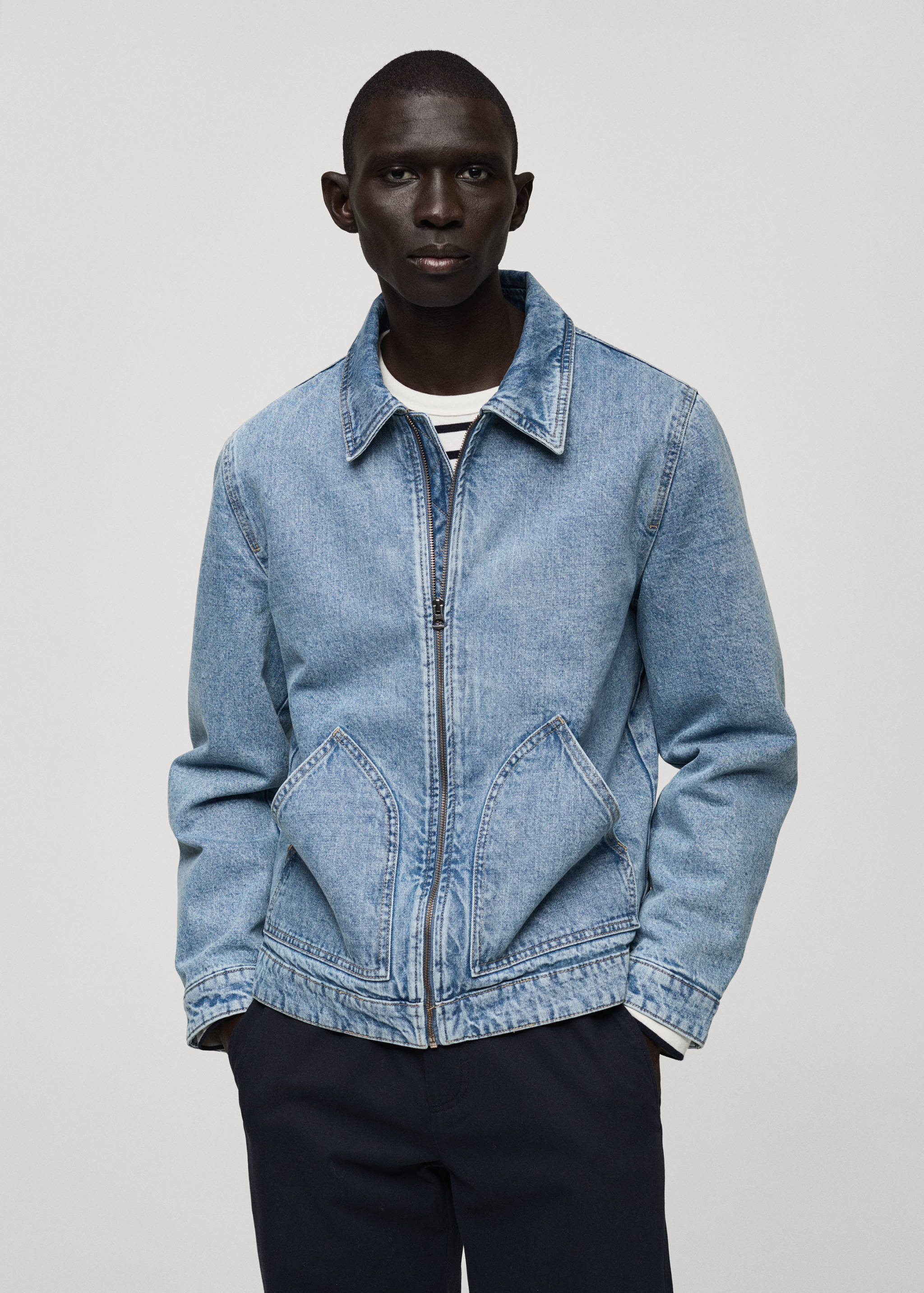 Quilted denim jacket - Medium plane