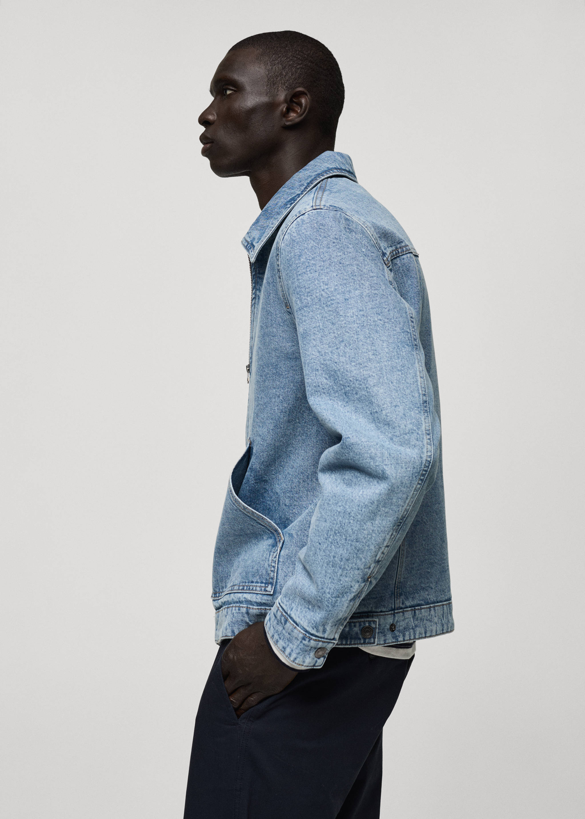 Quilted denim jacket - Details of the article 2
