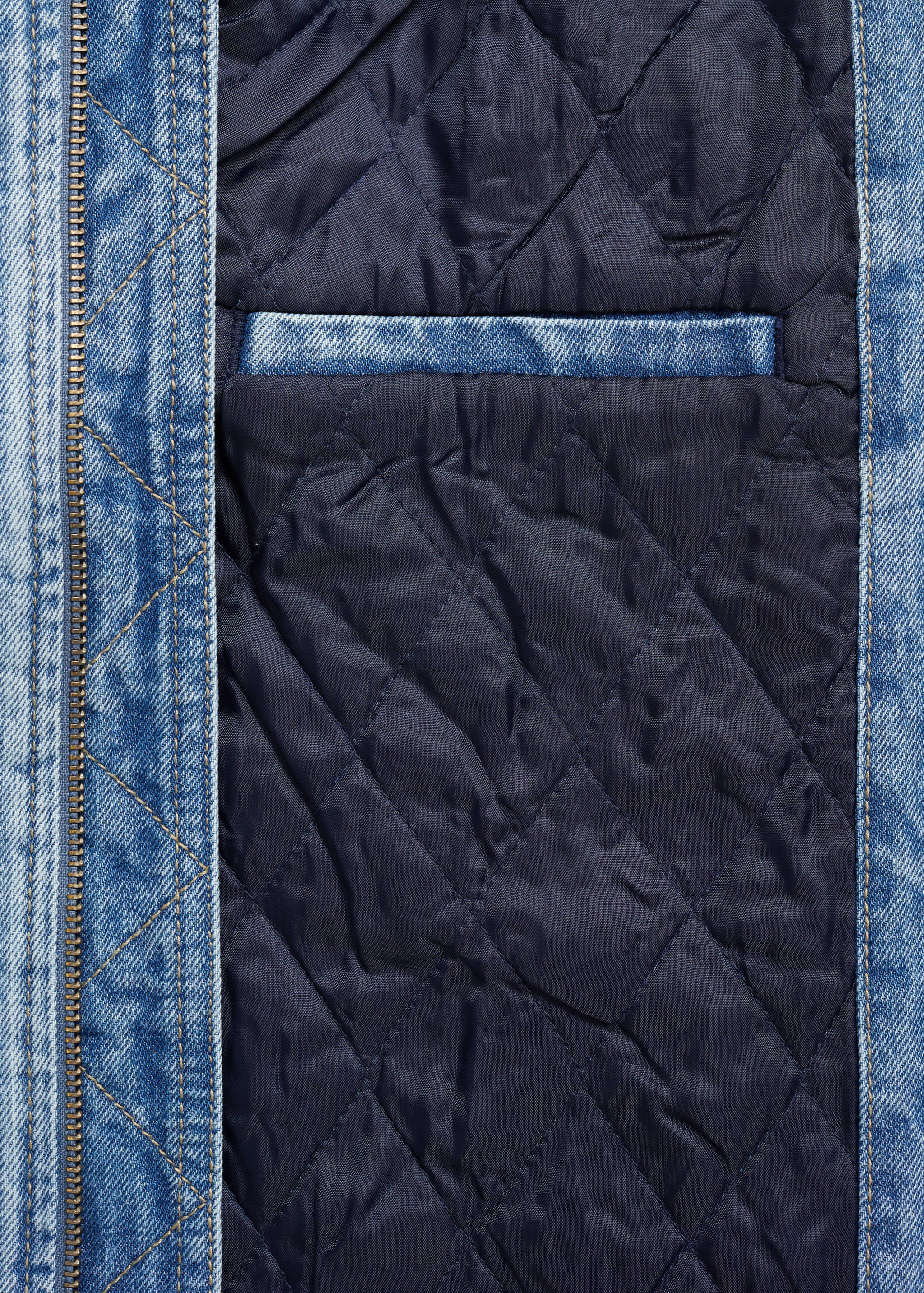 Quilted denim jacket - Details of the article 0