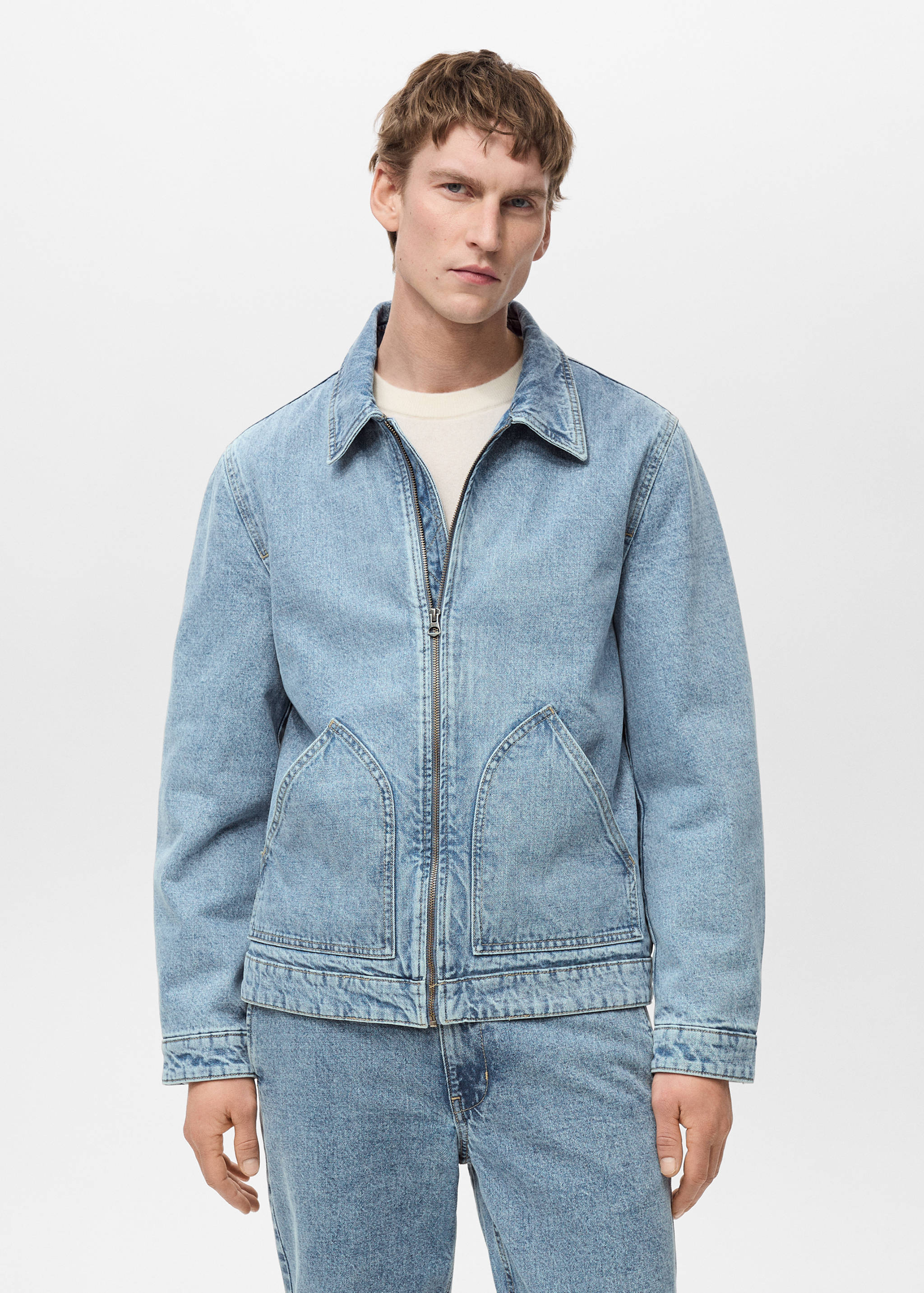 Quilted denim jacket - Medium plane