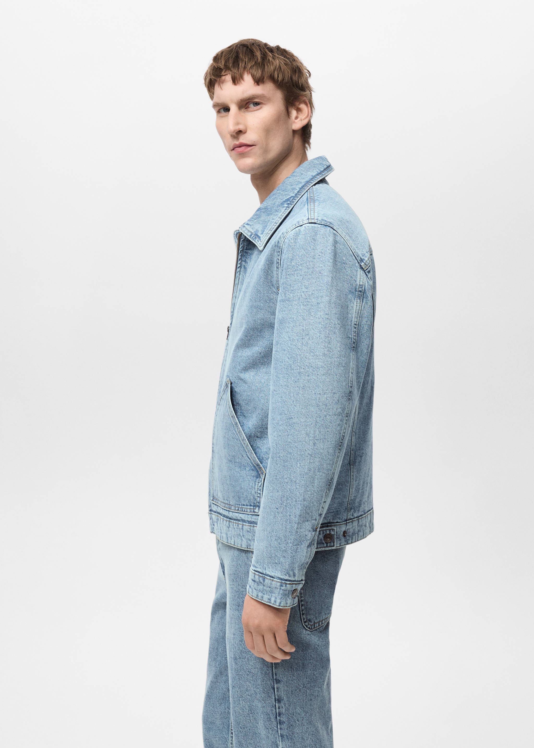 Quilted denim jacket - Details of the article 2