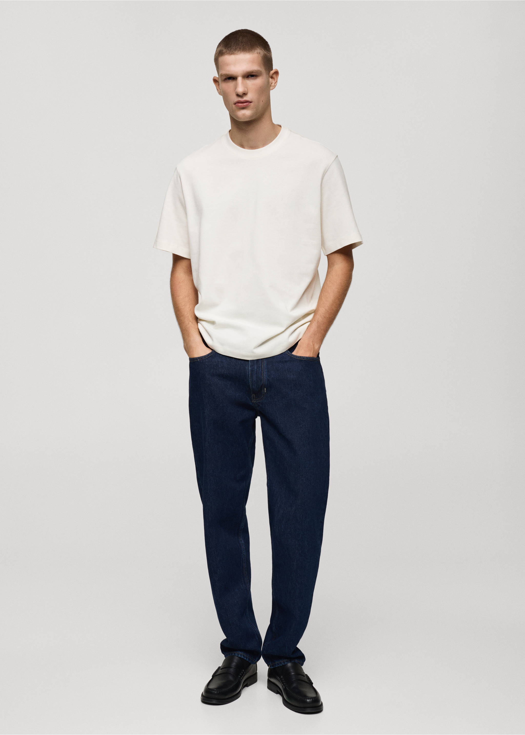 Heavy weight relaxed fit T-shirt - General plane, Off White. Ref: 87080597-00.