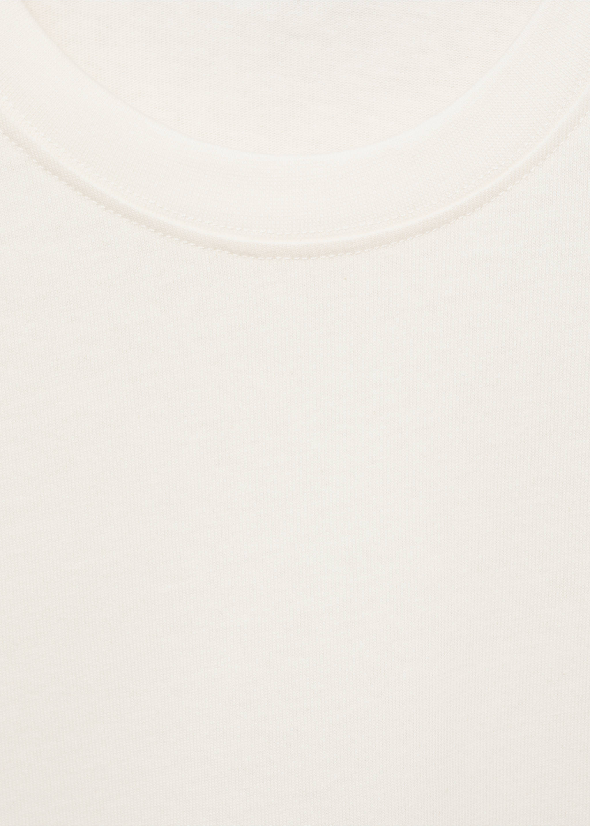 Heavy weight relaxed fit T-shirt - Details of the article 8, Off White. Ref: 87080597-00.