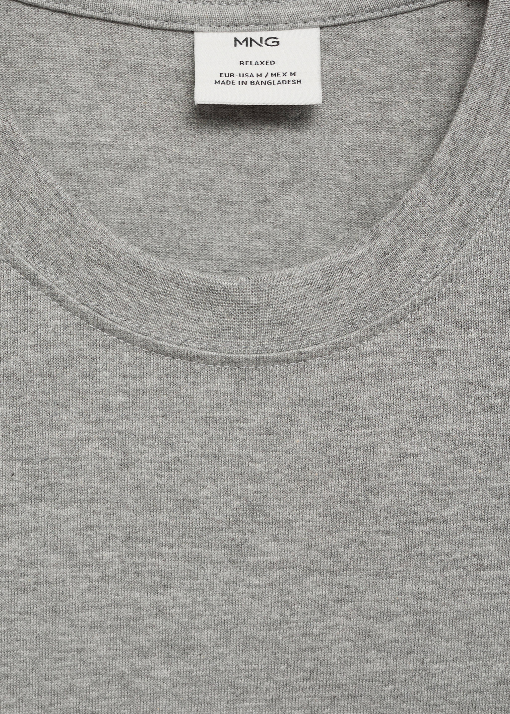 تي شيرت ثقيل الوزن بقصة فضفاضة - تفاصيل المنتج 8