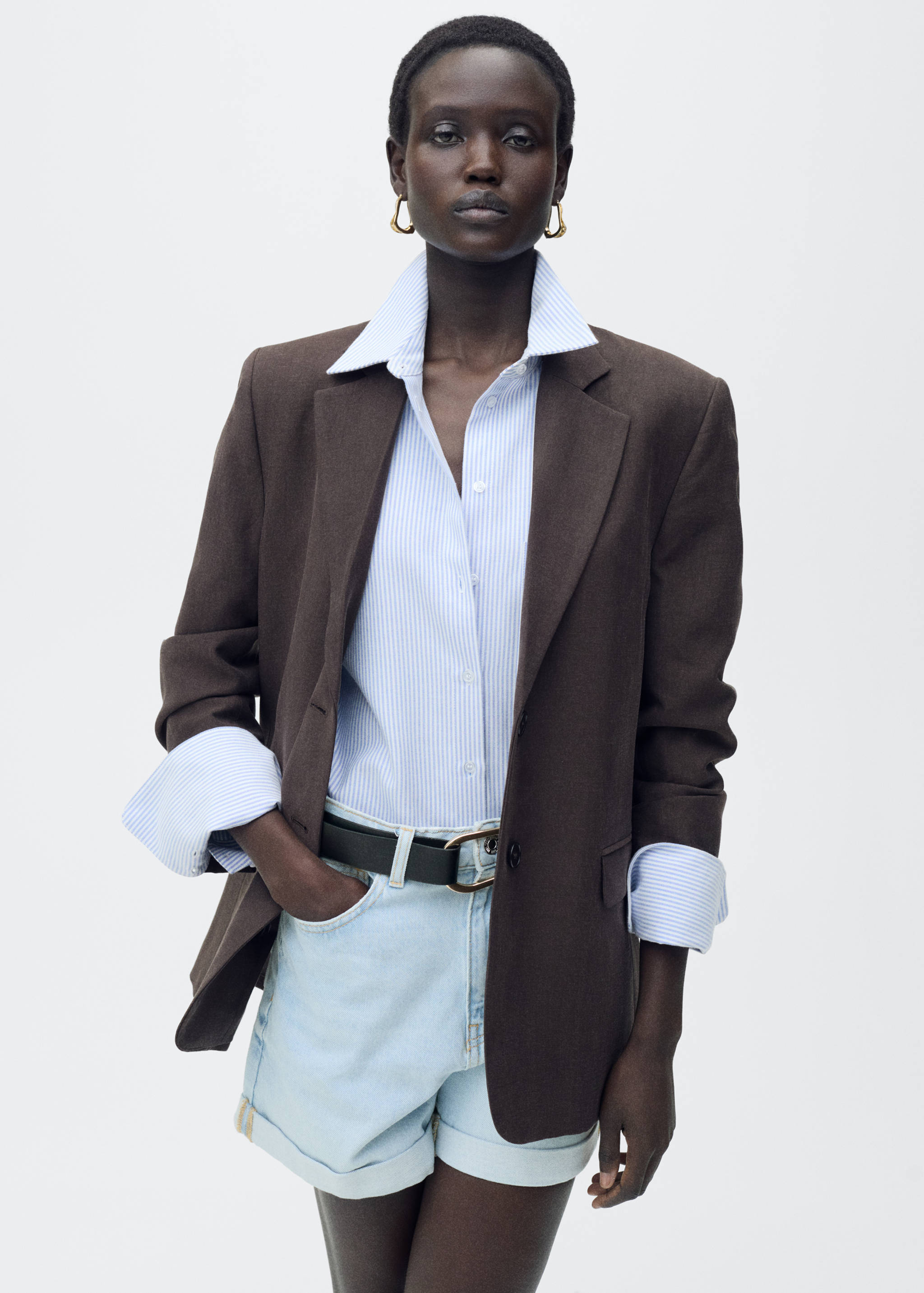 Shorts texans mom-fit tir alt - Pla mig