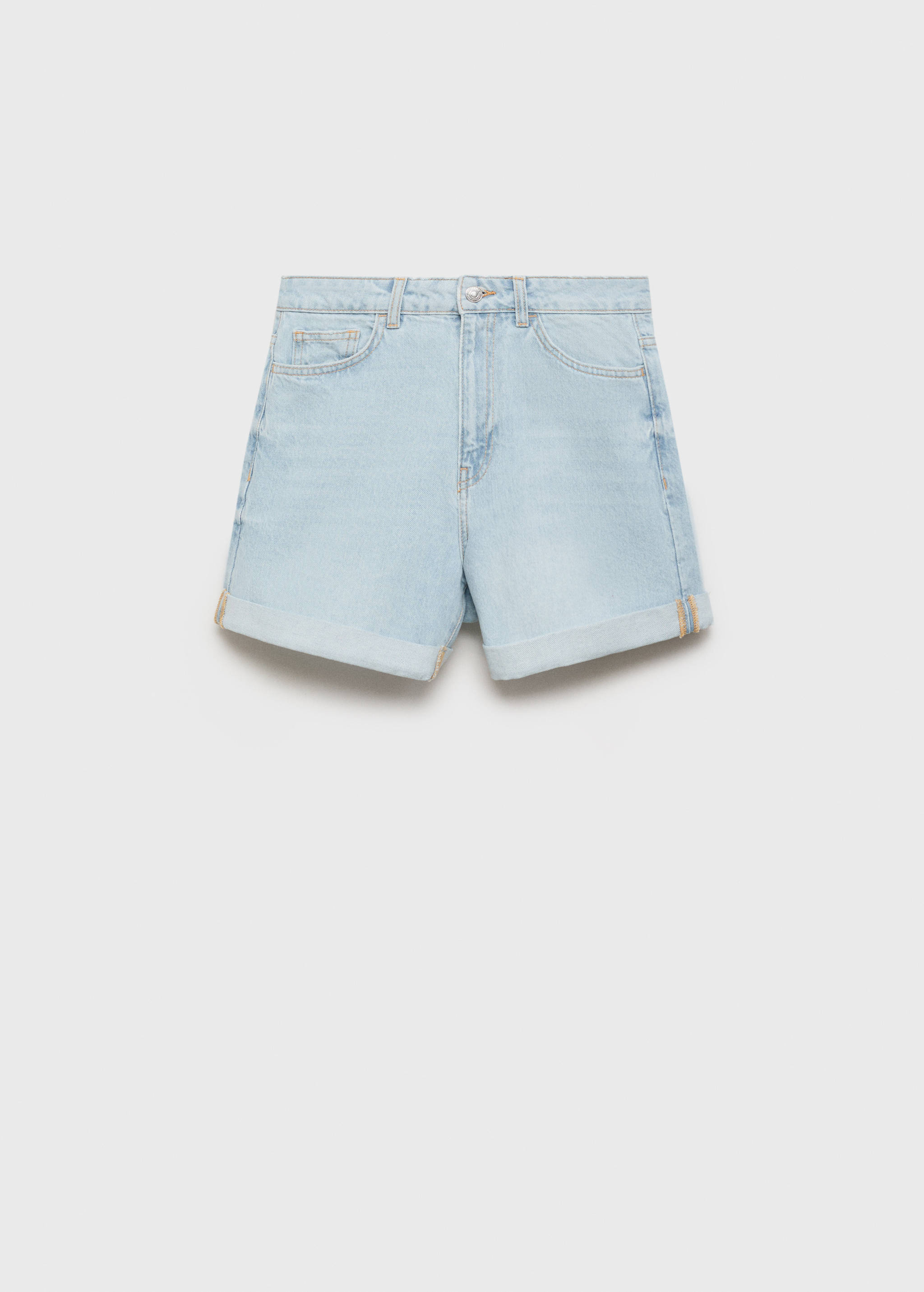 High-waisted mom-fit denim shorts - Article without model